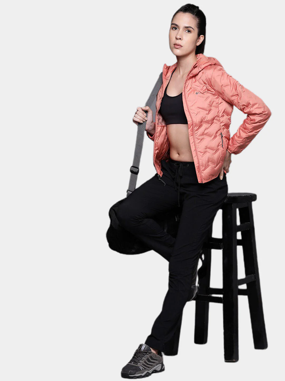 Columbia Women Orange Delta Ridge Down Hooded Jacket - Image 11