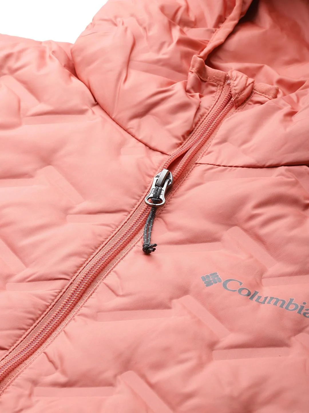 Columbia Women Orange Delta Ridge Down Hooded Jacket - Image 6