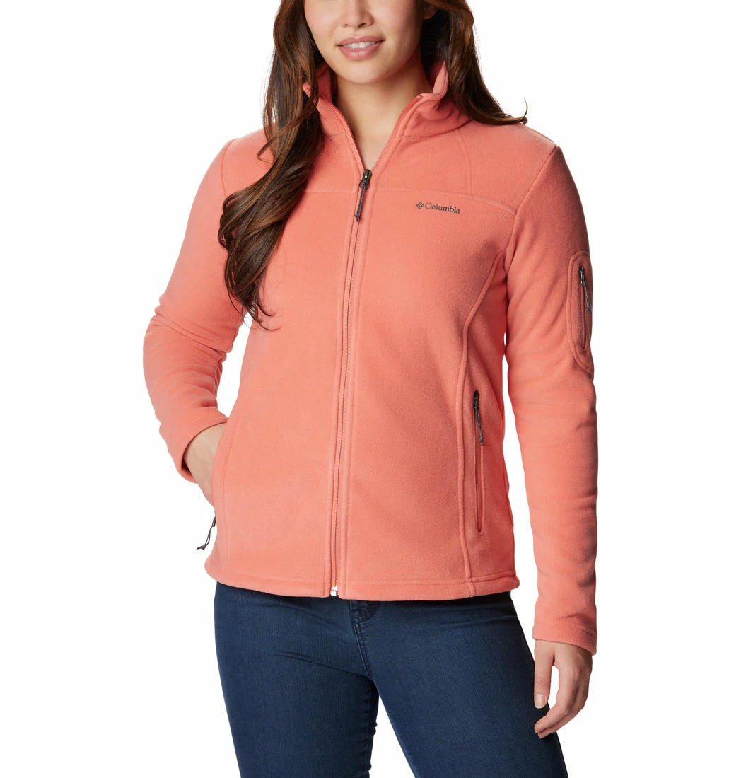 Columbia Women Orange Fast Trek II Jacket