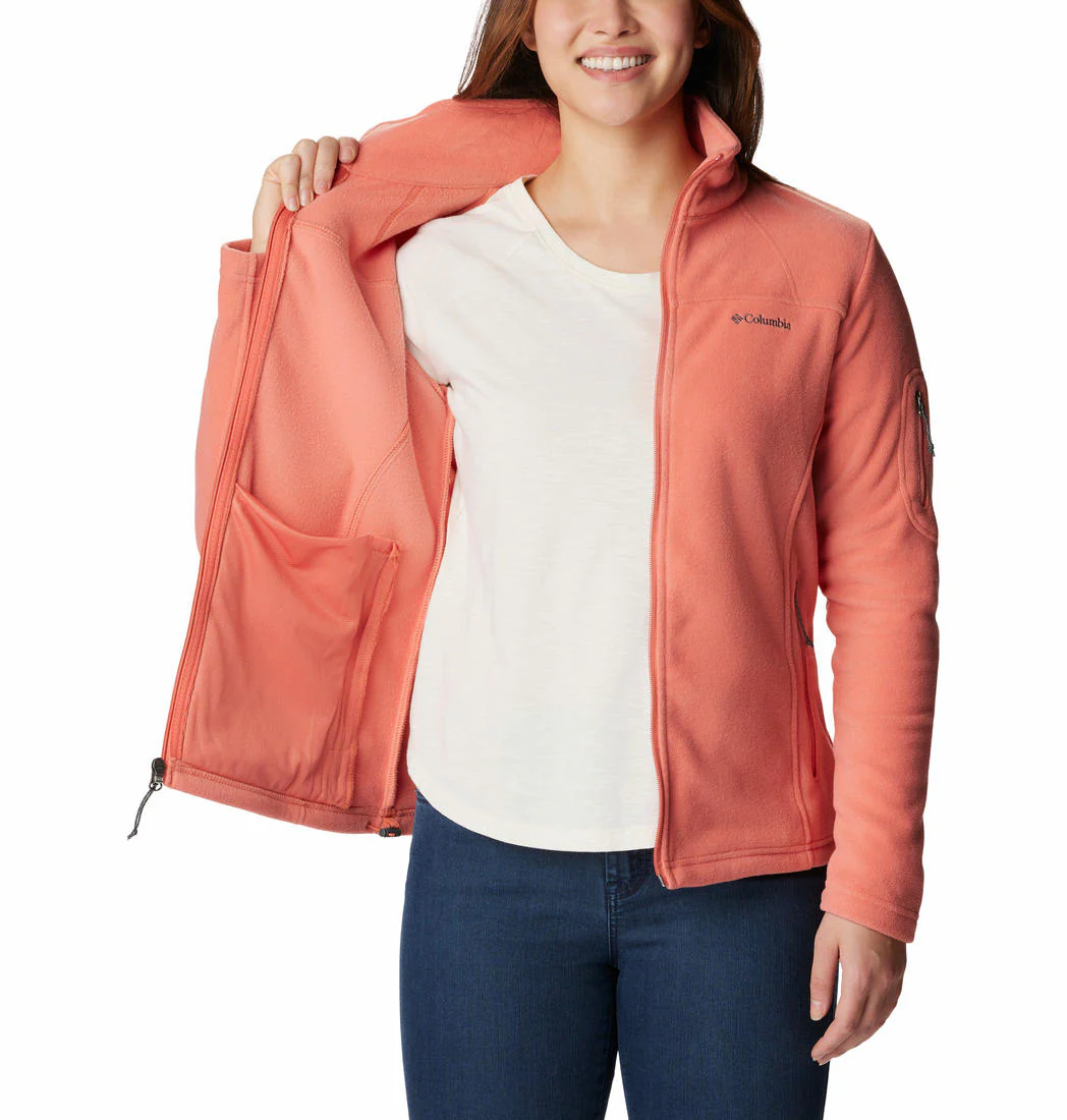 Columbia Women Orange Fast Trek II Jacket - Image 3