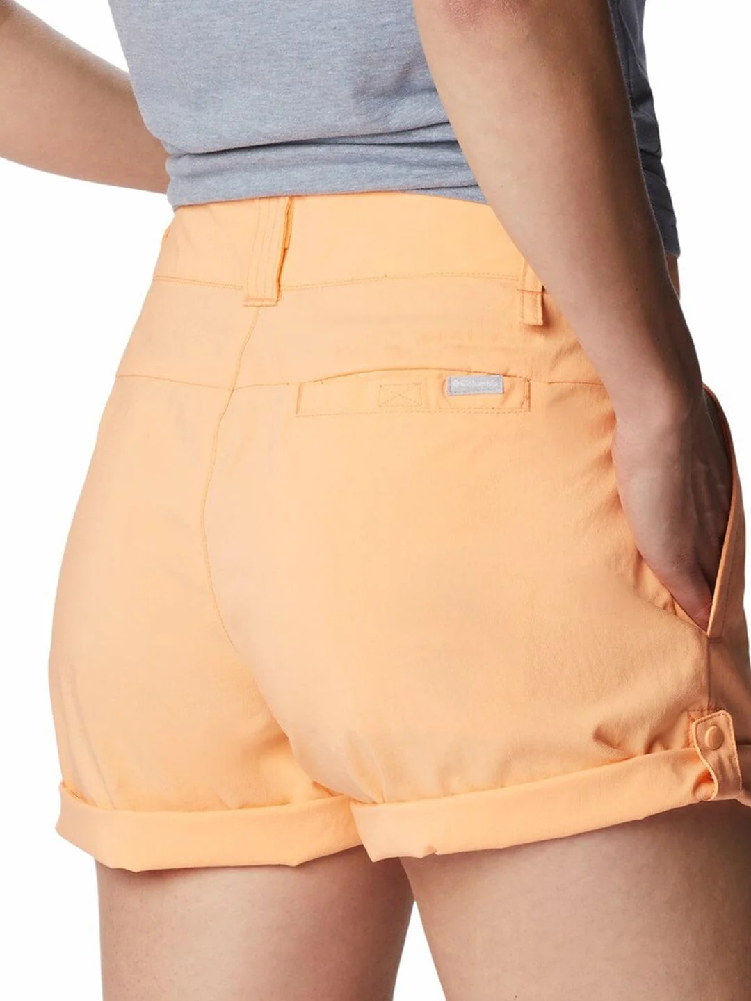 Columbia Women Peach Silver Ridge Utility Short (Sun Protection) - Image 5