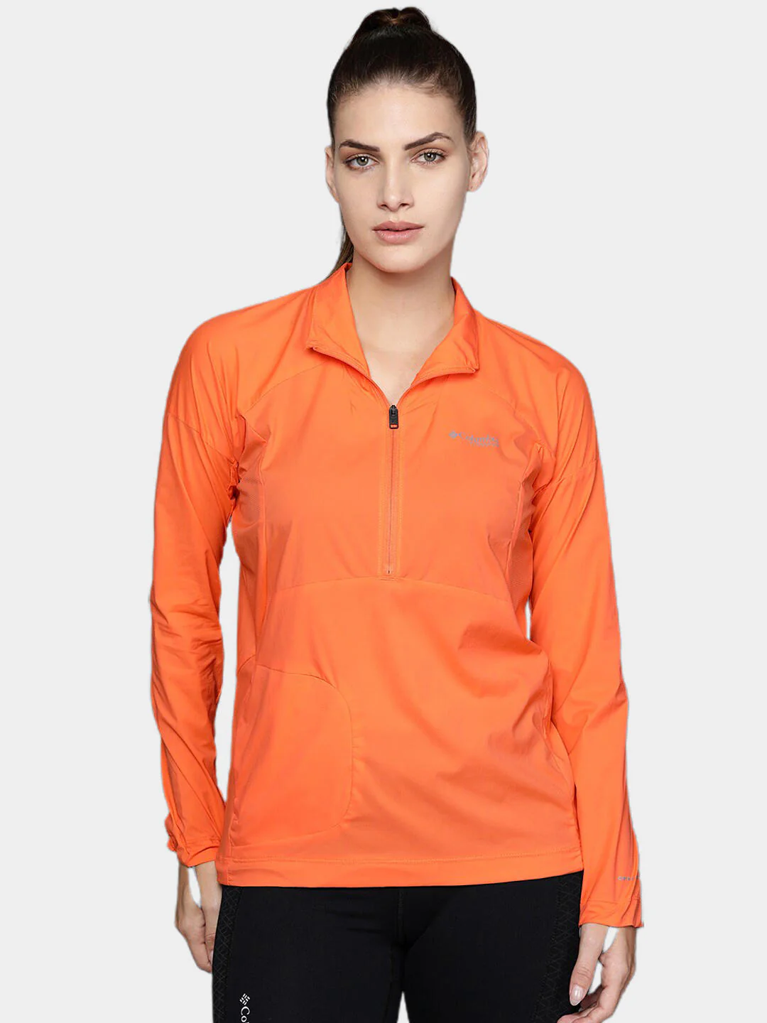 Columbia Women Orange W Titan Pass Lightweight 1/2 Zip - Image 13