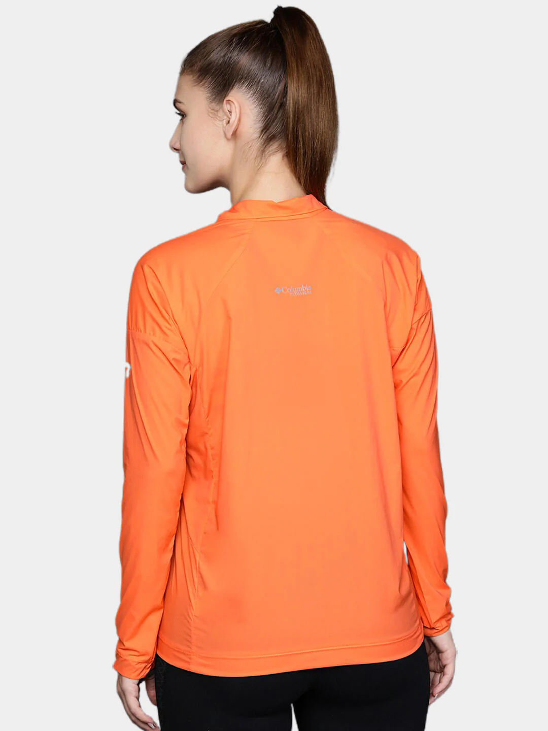 Columbia Women Orange W Titan Pass Lightweight 1/2 Zip - Image 15