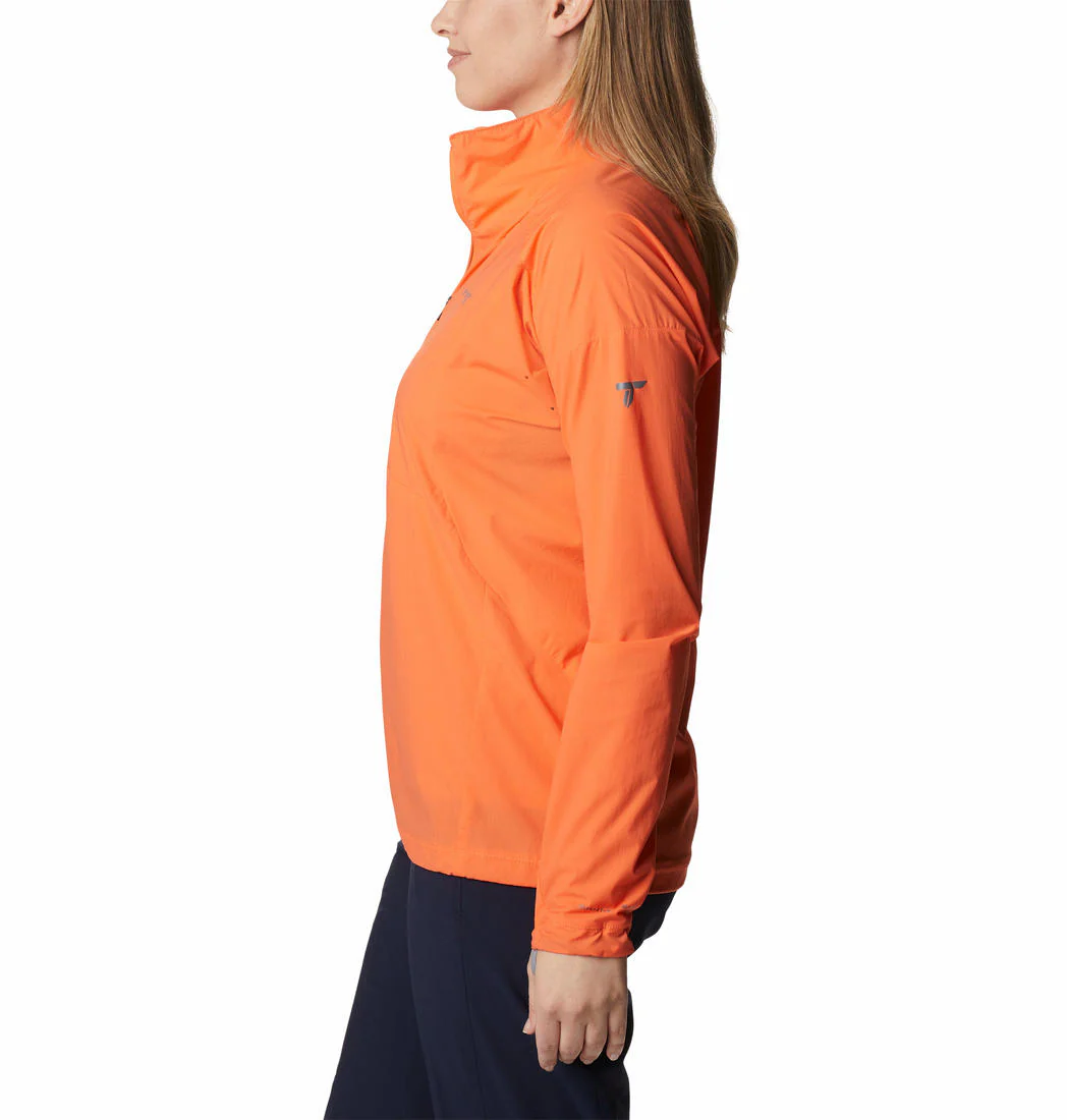 Columbia Women Orange W Titan Pass Lightweight 1/2 Zip - Image 2