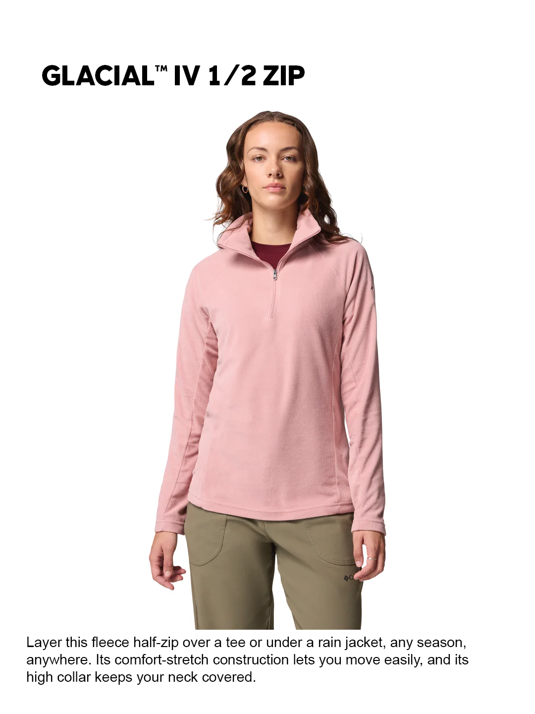 Columbia Women Pink Glacial IV Pullover - Image 2