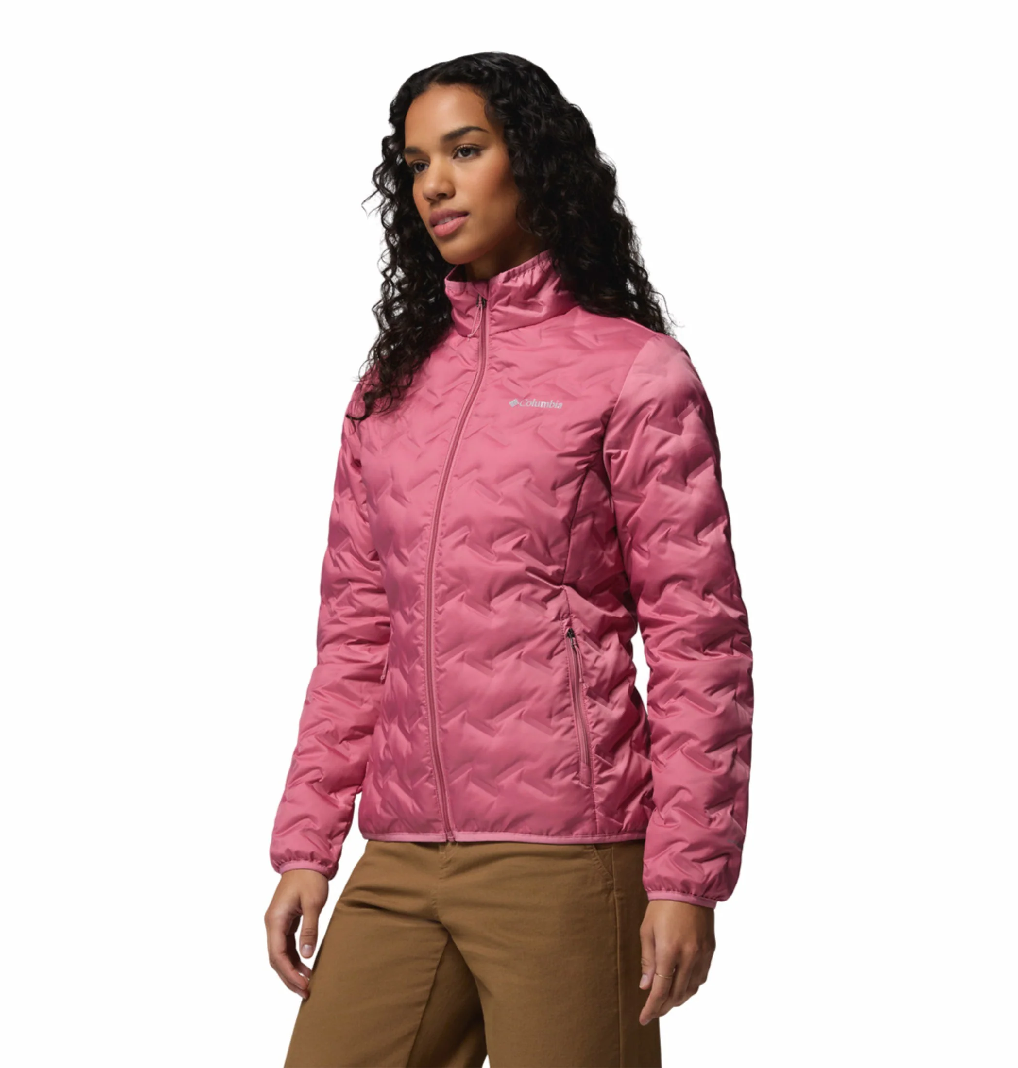 Columbia Women Pink Heat Seal Delta Ridge II Down Jacket - Image 3