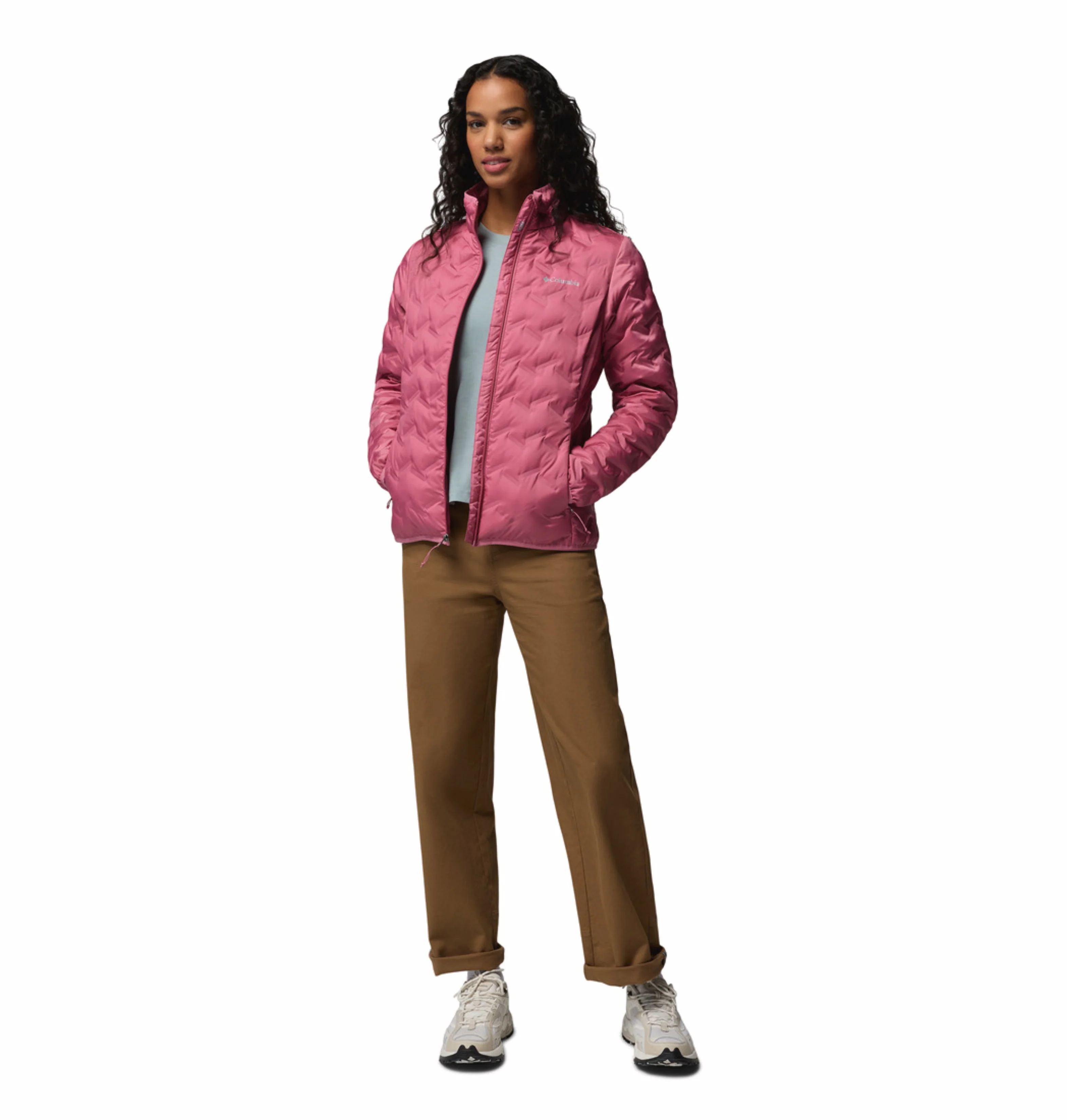 Columbia Women Pink Heat Seal Delta Ridge II Down Jacket - Image 5