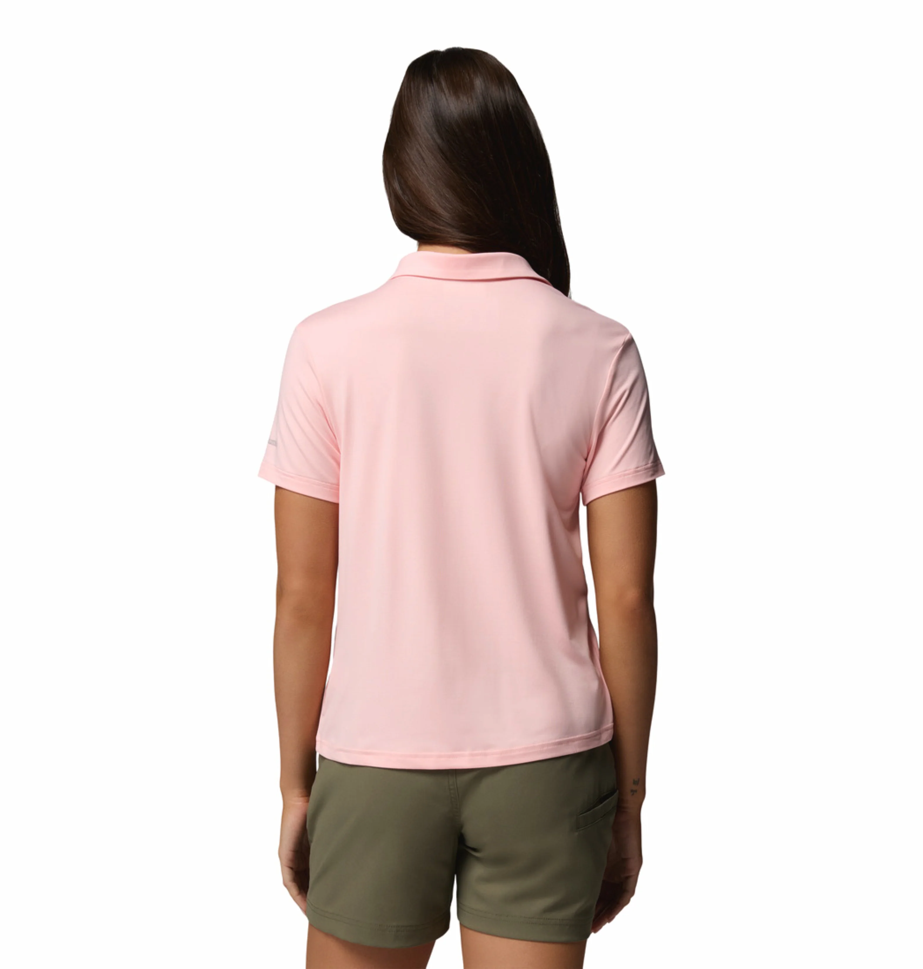 Columbia Women Pink Omni-Shade Parsons Point Polo Tshirt - Image 2