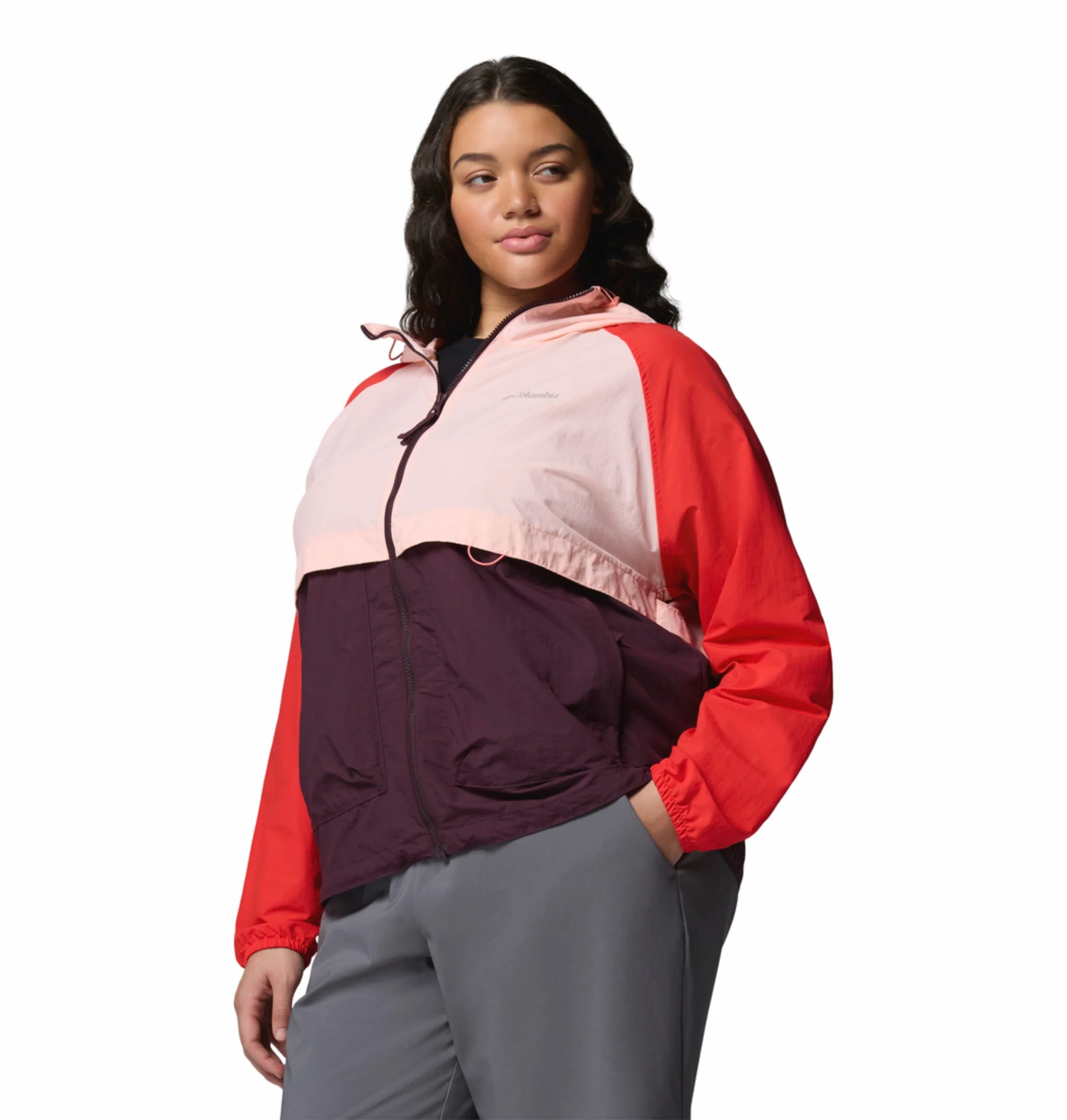 Columbia Women Pink Omni-Shade Spire Valley Windbreaker - Image 5