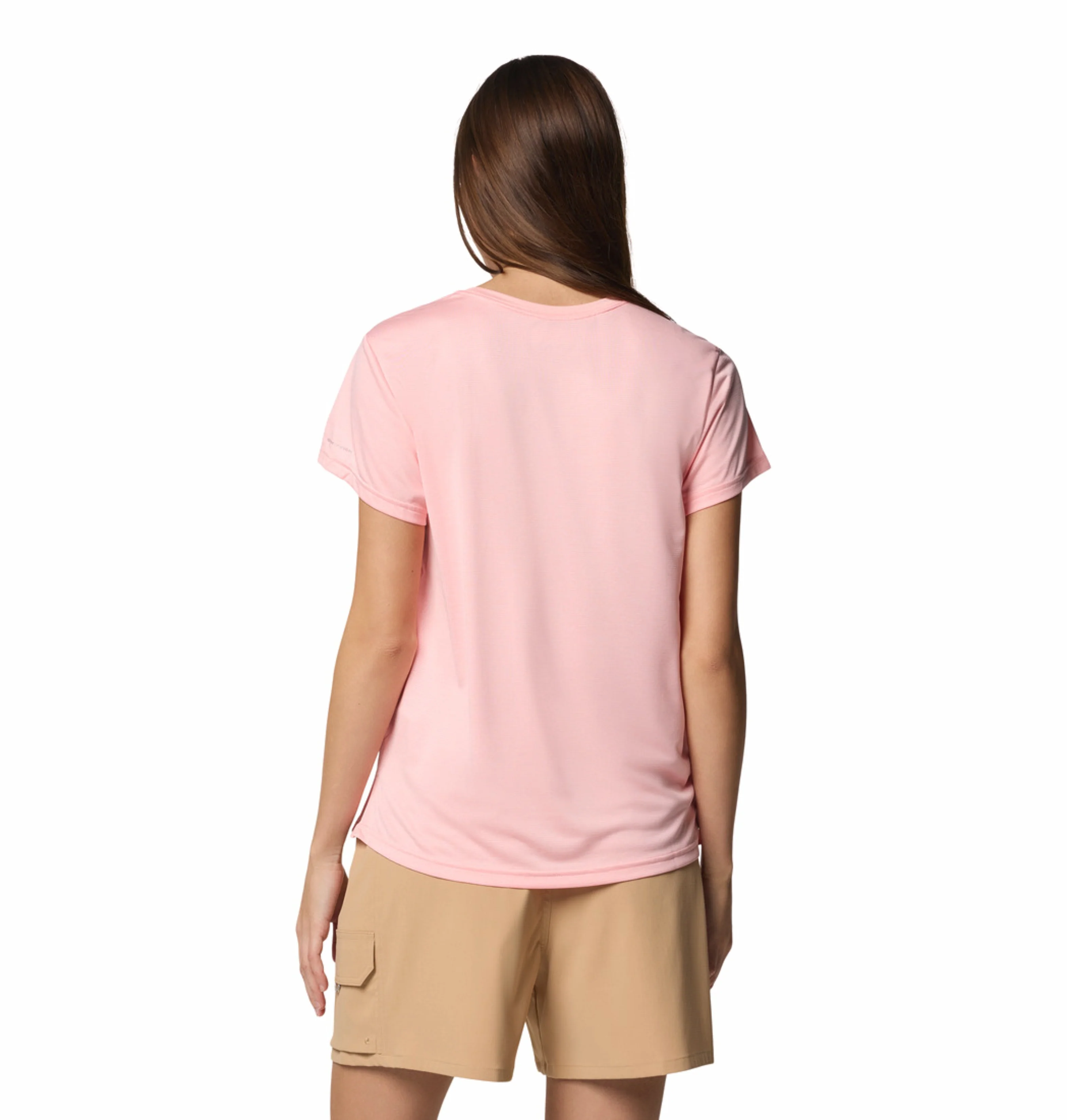 Columbia Women Pink Omni-Wick BlueVista Hill Tshirt - Image 4