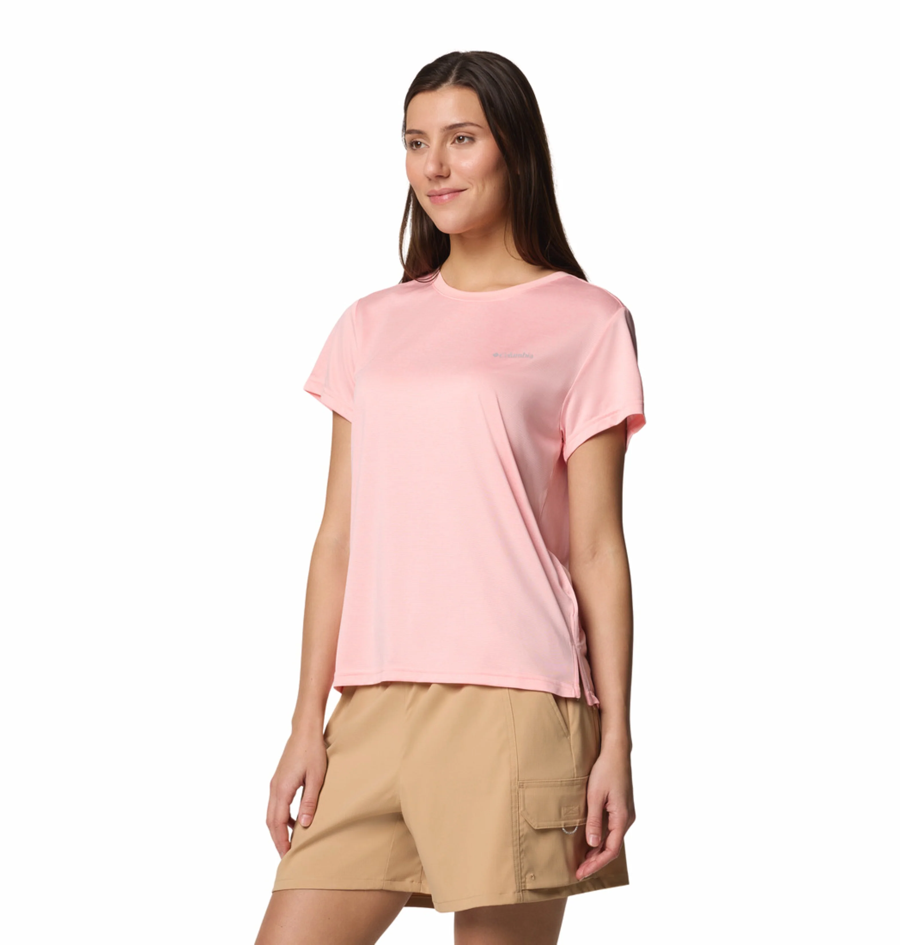 Columbia Women Pink Omni-Wick BlueVista Hill Tshirt - Image 5