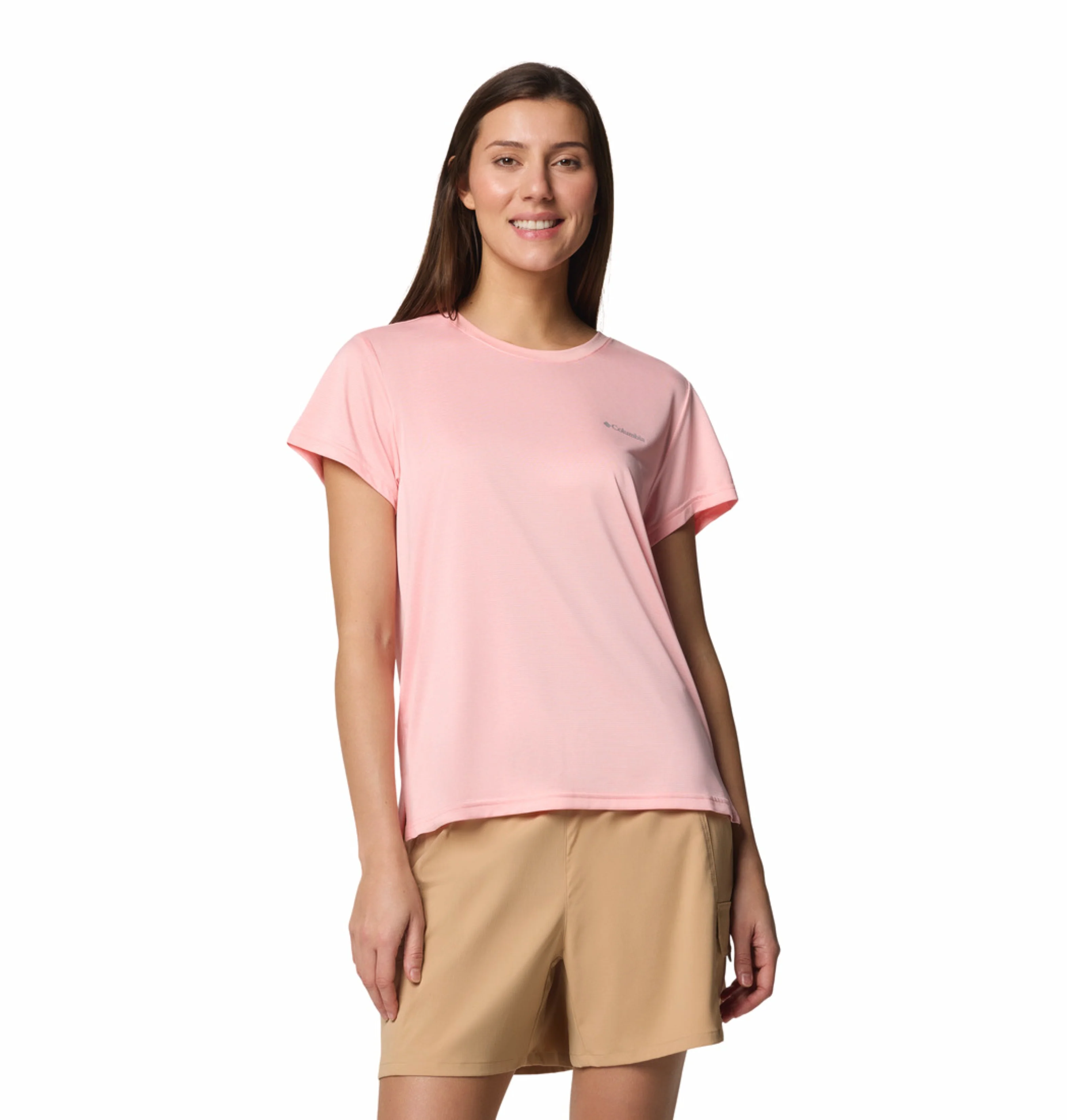 Columbia Women Pink Omni-Wick BlueVista Hill Tshirt - Image 7