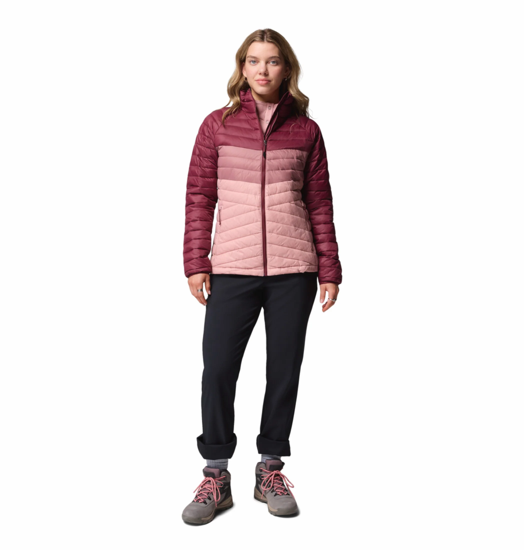 Columbia Women Pink OmniShield Powder Pass Down Jacket - Image 10