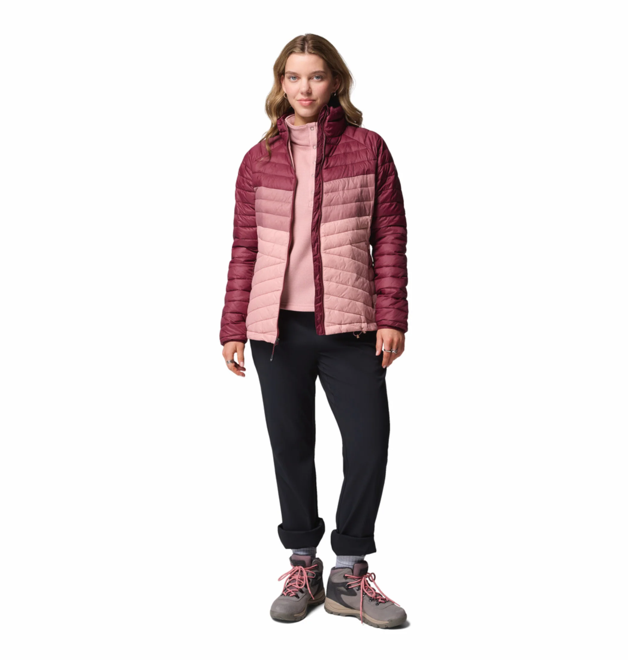 Columbia Women Pink OmniShield Powder Pass Down Jacket - Image 11