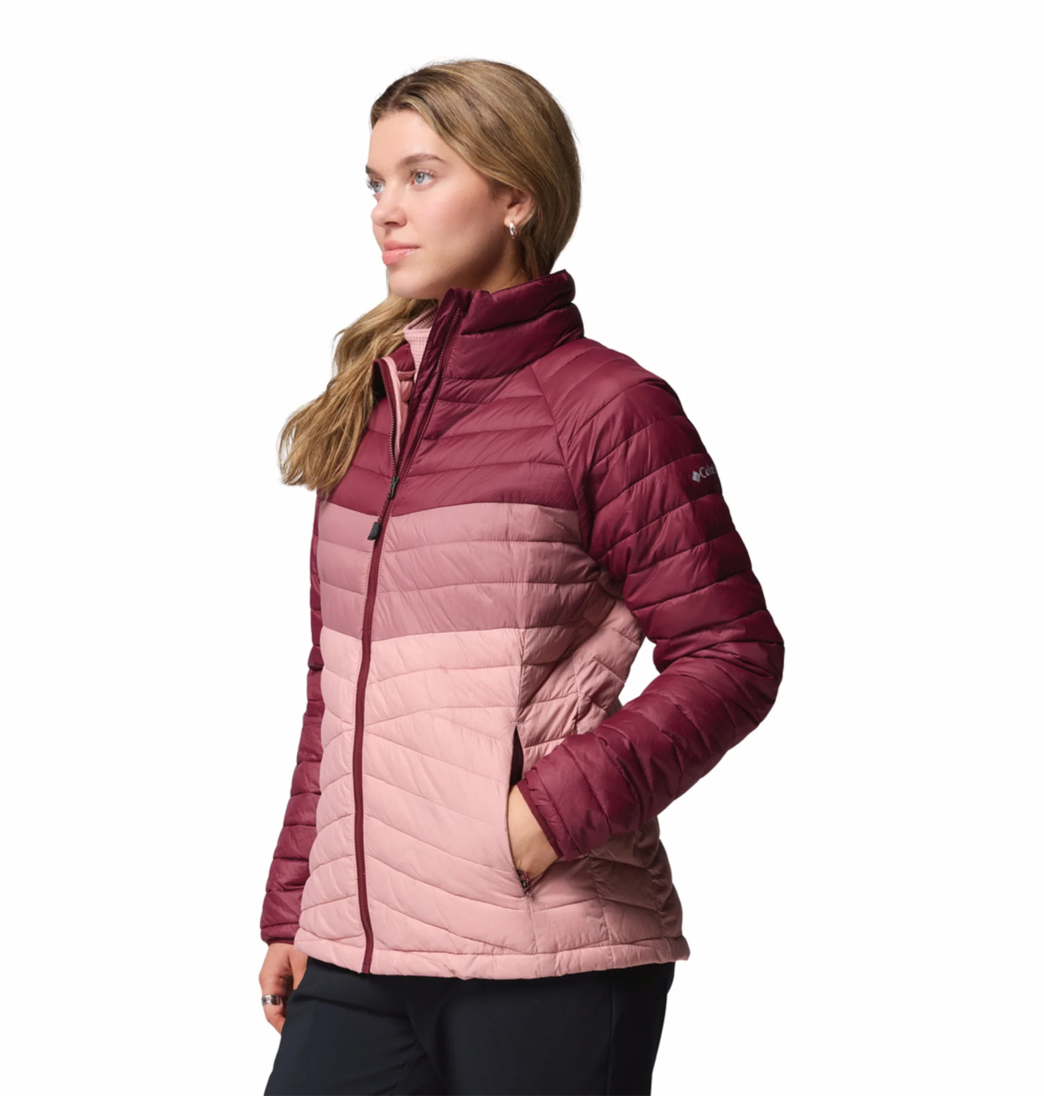 Columbia Women Pink OmniShield Powder Pass Down Jacket - Image 5