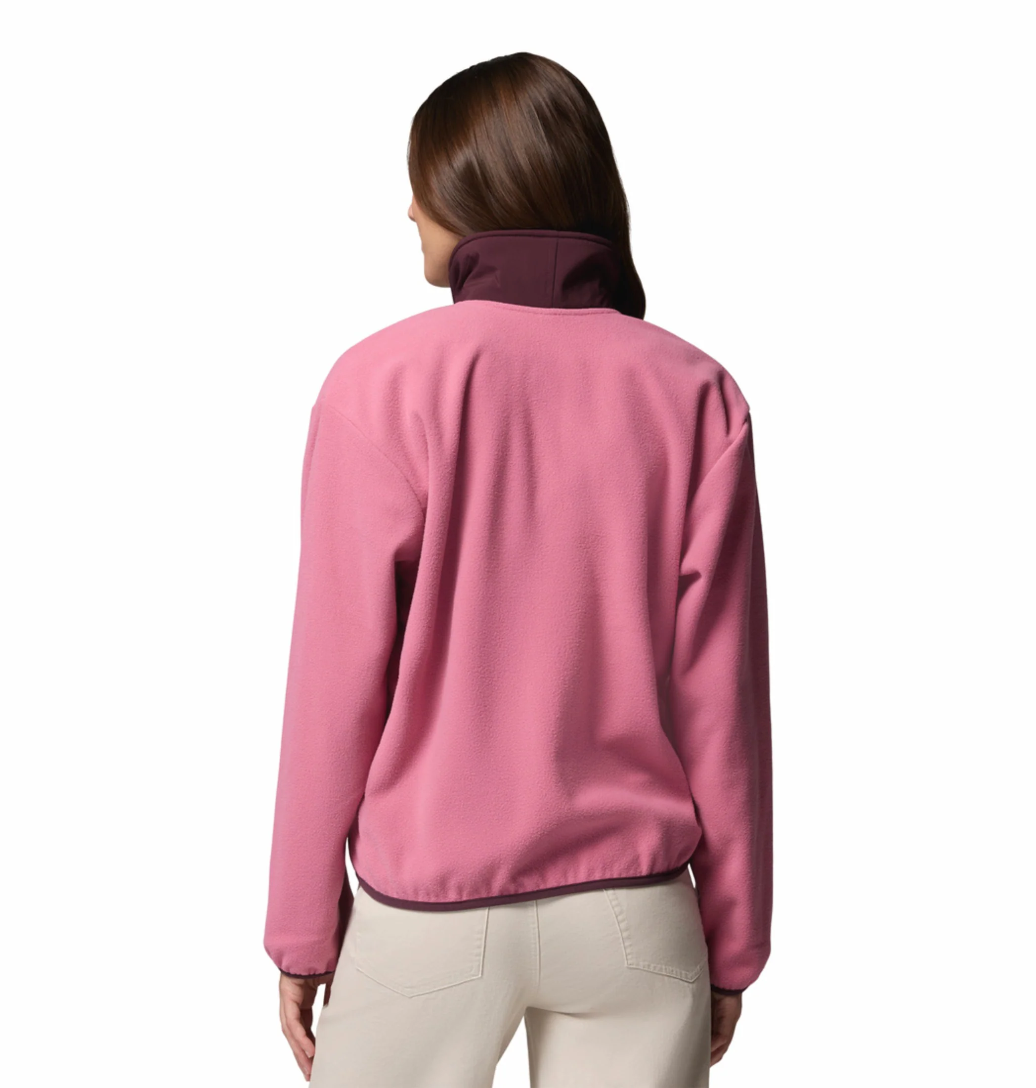 Columbia Women Pink Sequoia Grove Fleece Jacket - Image 4
