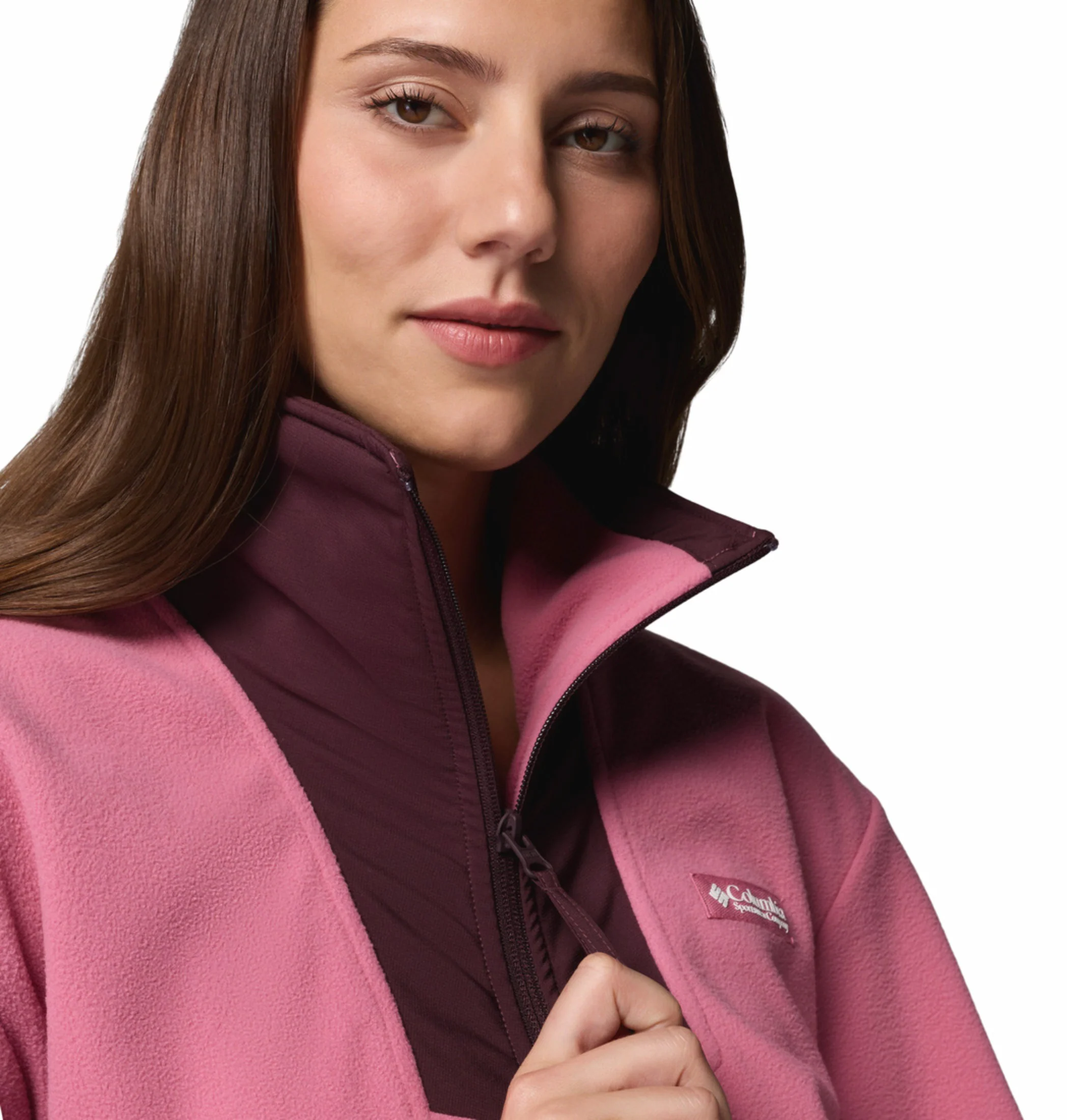 Columbia Women Pink Sequoia Grove Fleece Jacket - Image 7