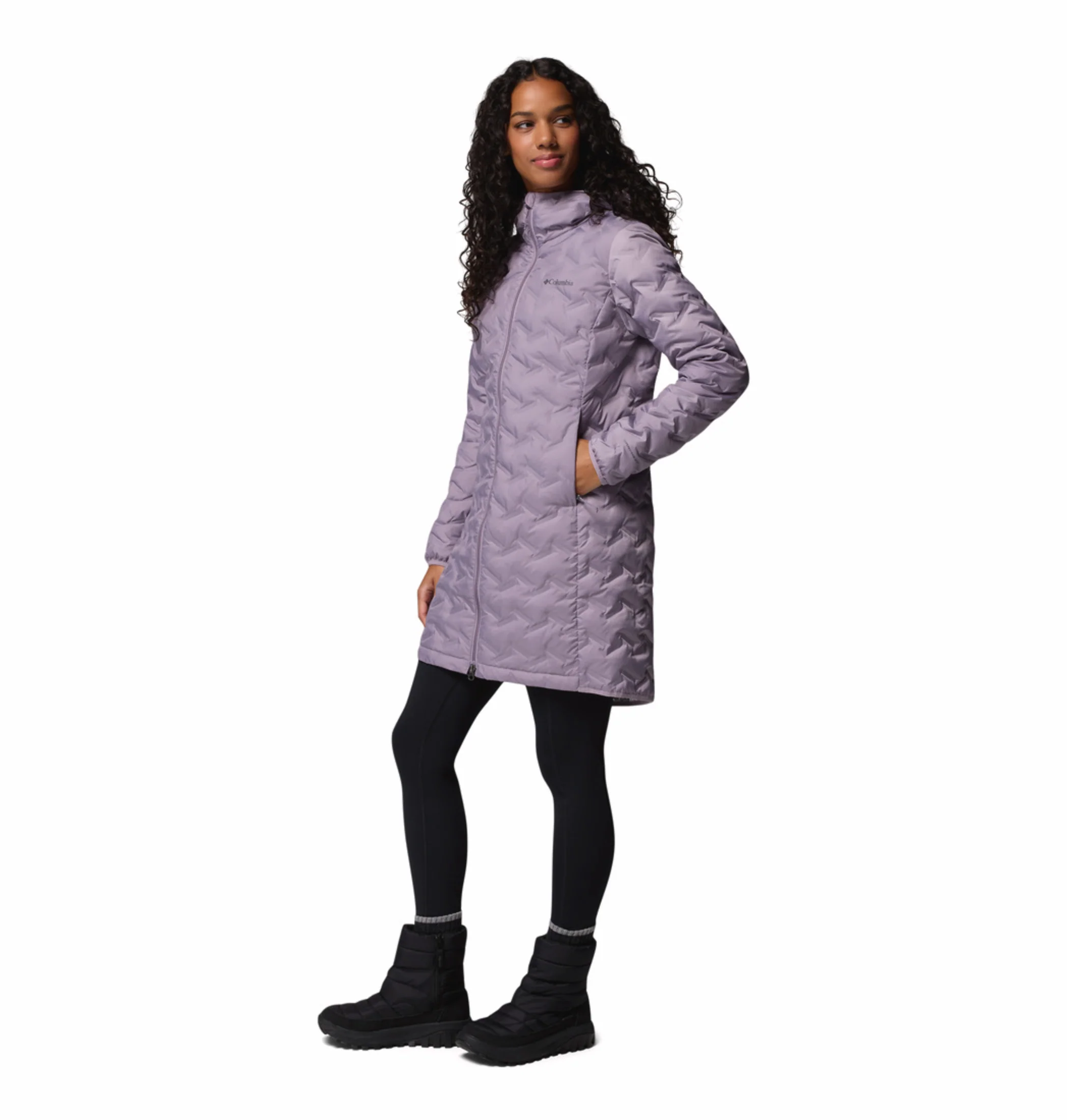 Columbia Women Purple HEAT SEAL Delta Ridge II Down Jacket - Image 5