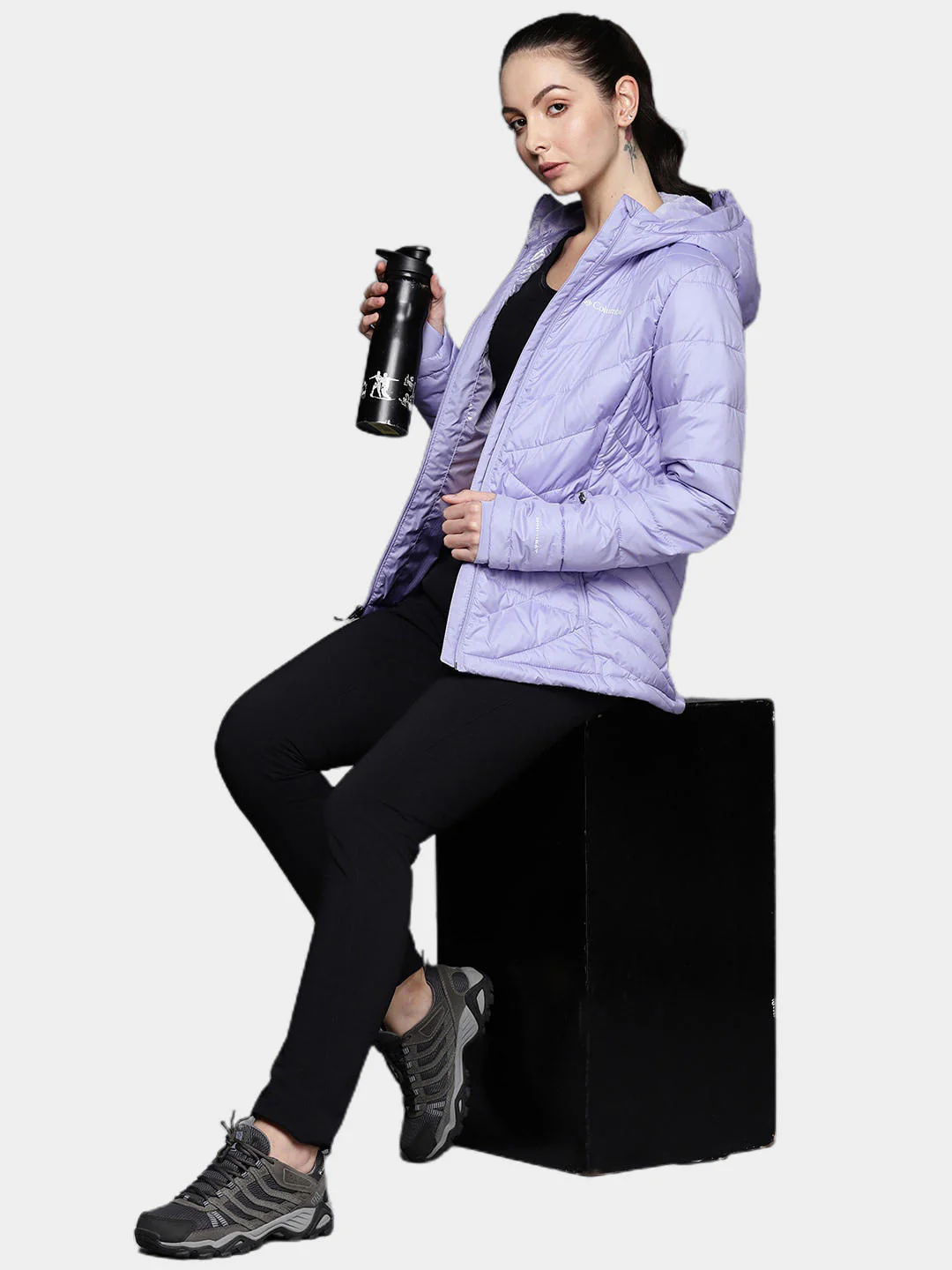 Columbia Women Purple Heavenly Hooded Jacket - Image 9