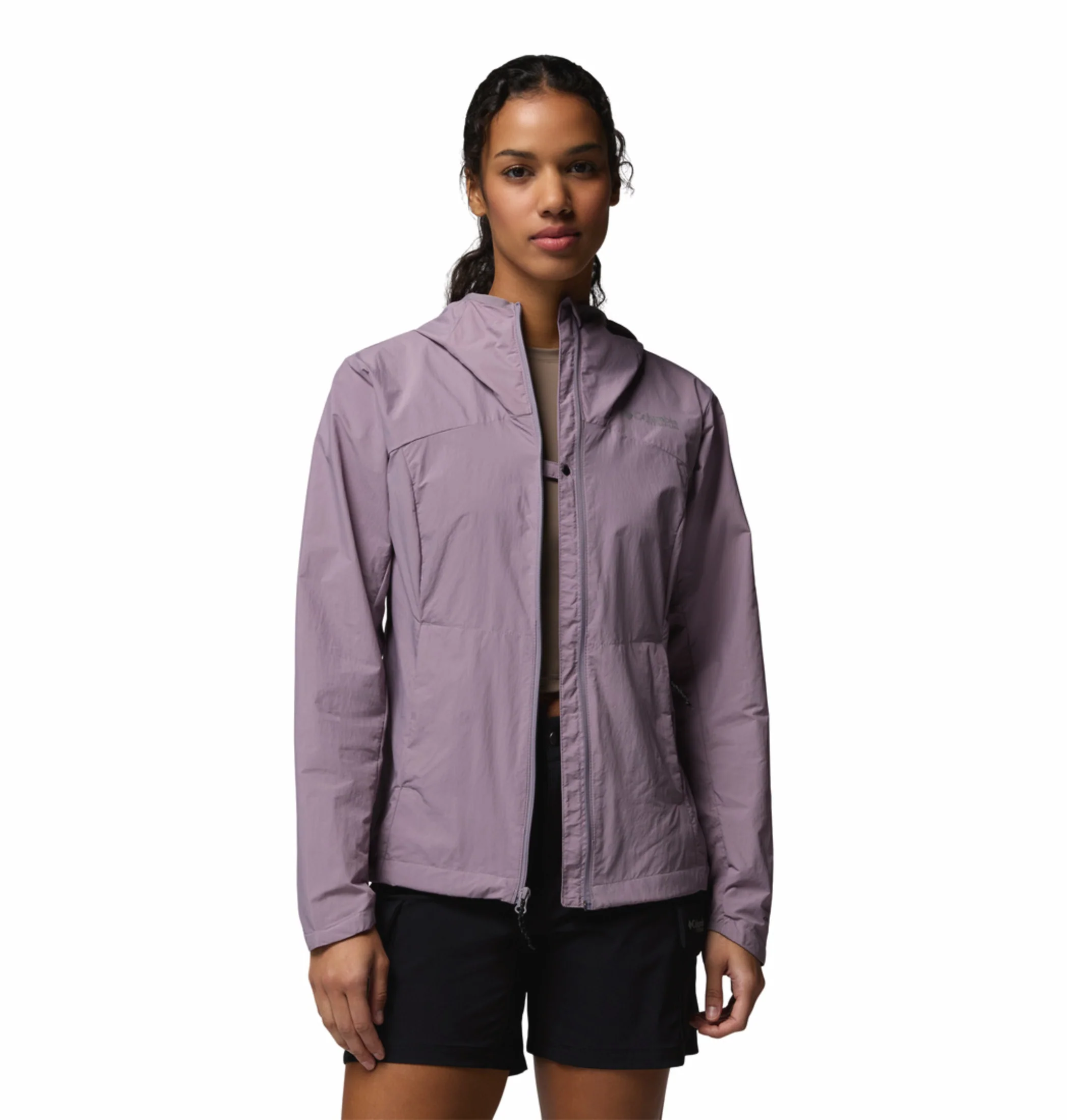 Columbia Women Purple Omni-Shade Loop Trail III Windbreaker - Image 6