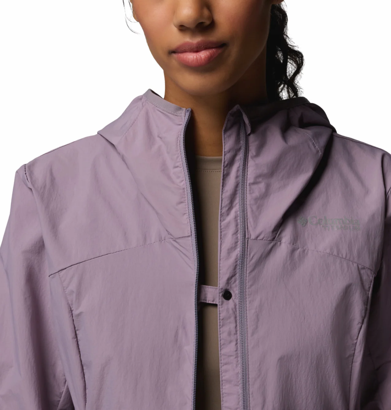 Columbia Women Purple Omni-Shade Loop Trail III Windbreaker - Image 9