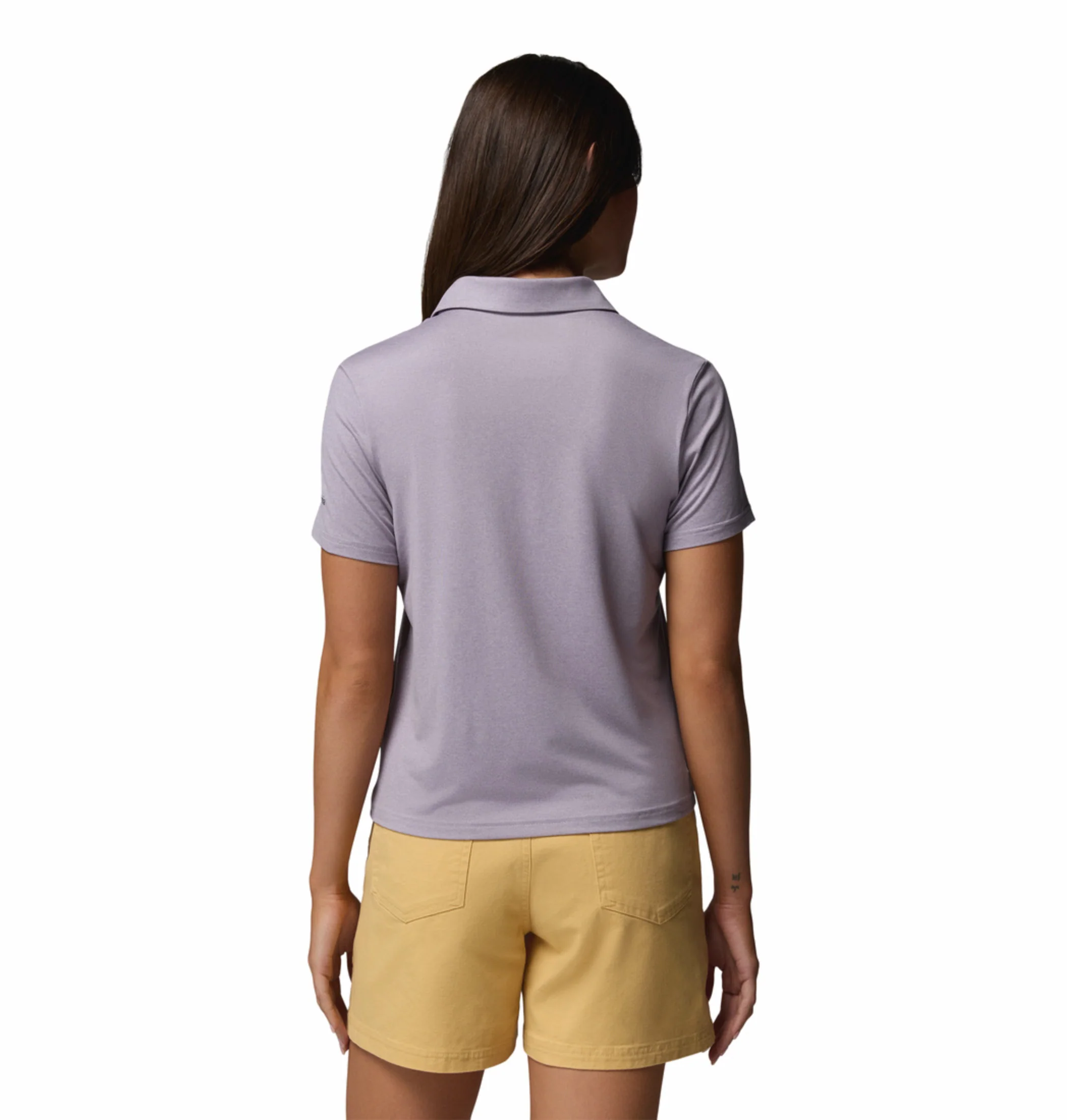Columbia Women Purple Omni-Shade Parsons Point Polo Tshirt - Image 2