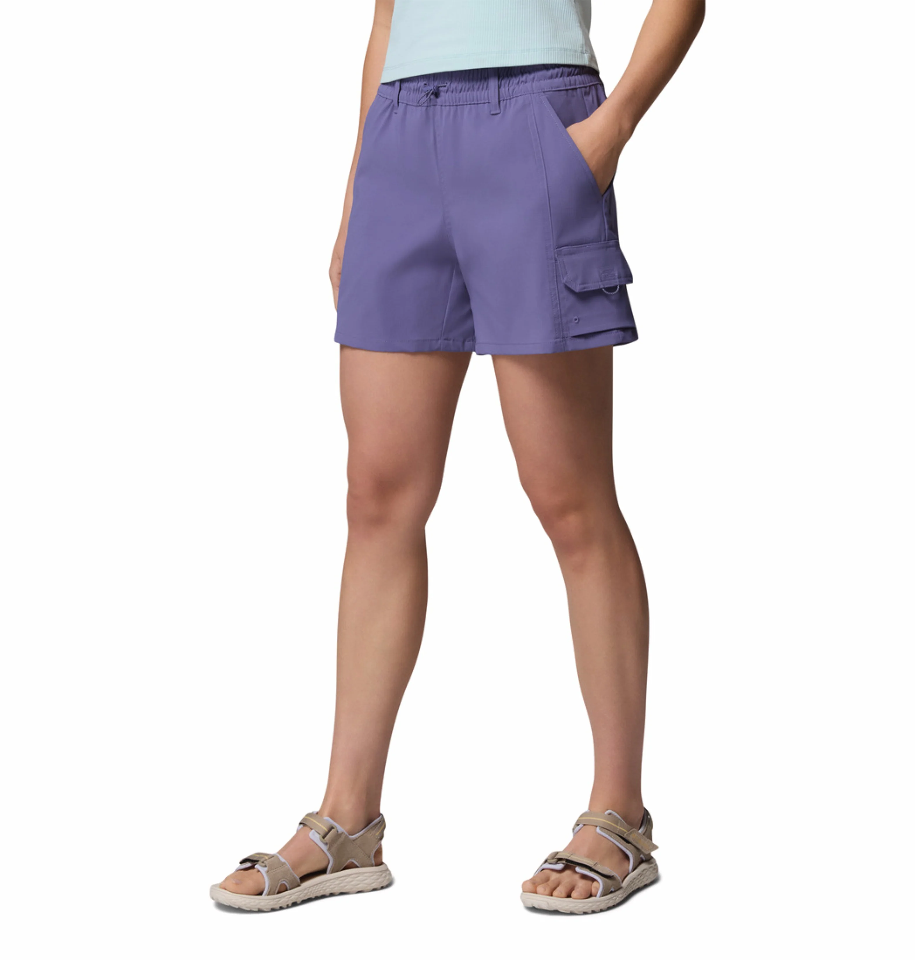 Columbia Women Purple Omni-Shield Weekend Rays Short - Image 5