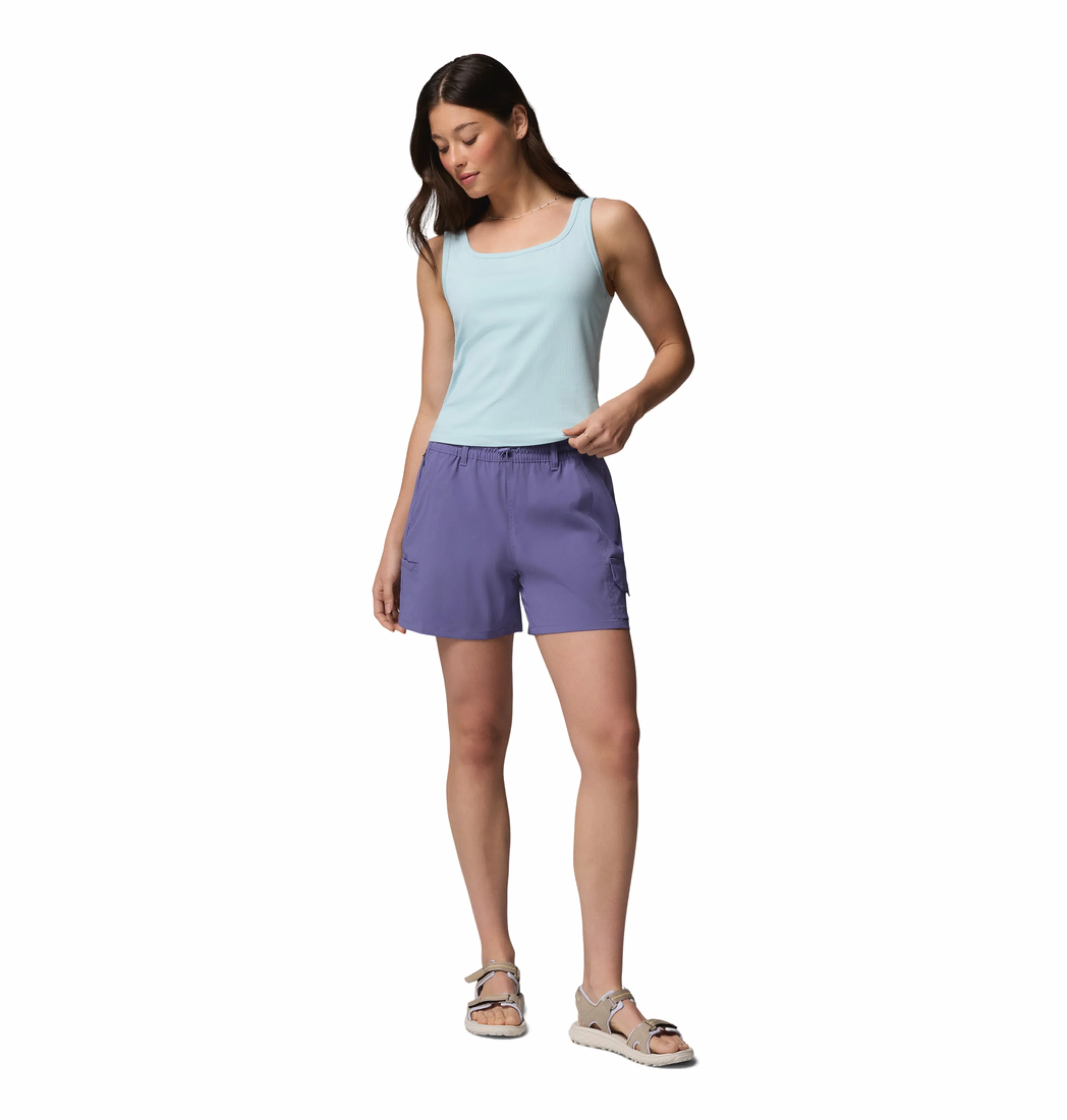 Columbia Women Purple Omni-Shield Weekend Rays Short - Image 6