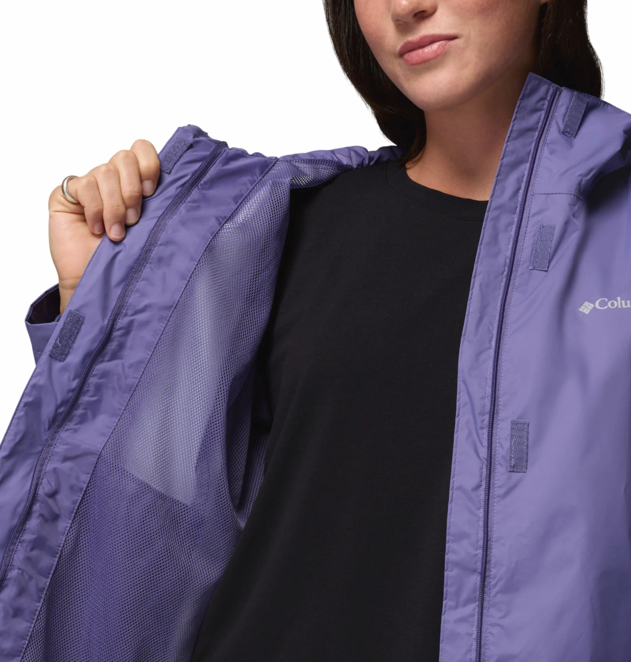 Columbia Women Purple Omni-Tech Arcadia II Rain Jacket - Image 7