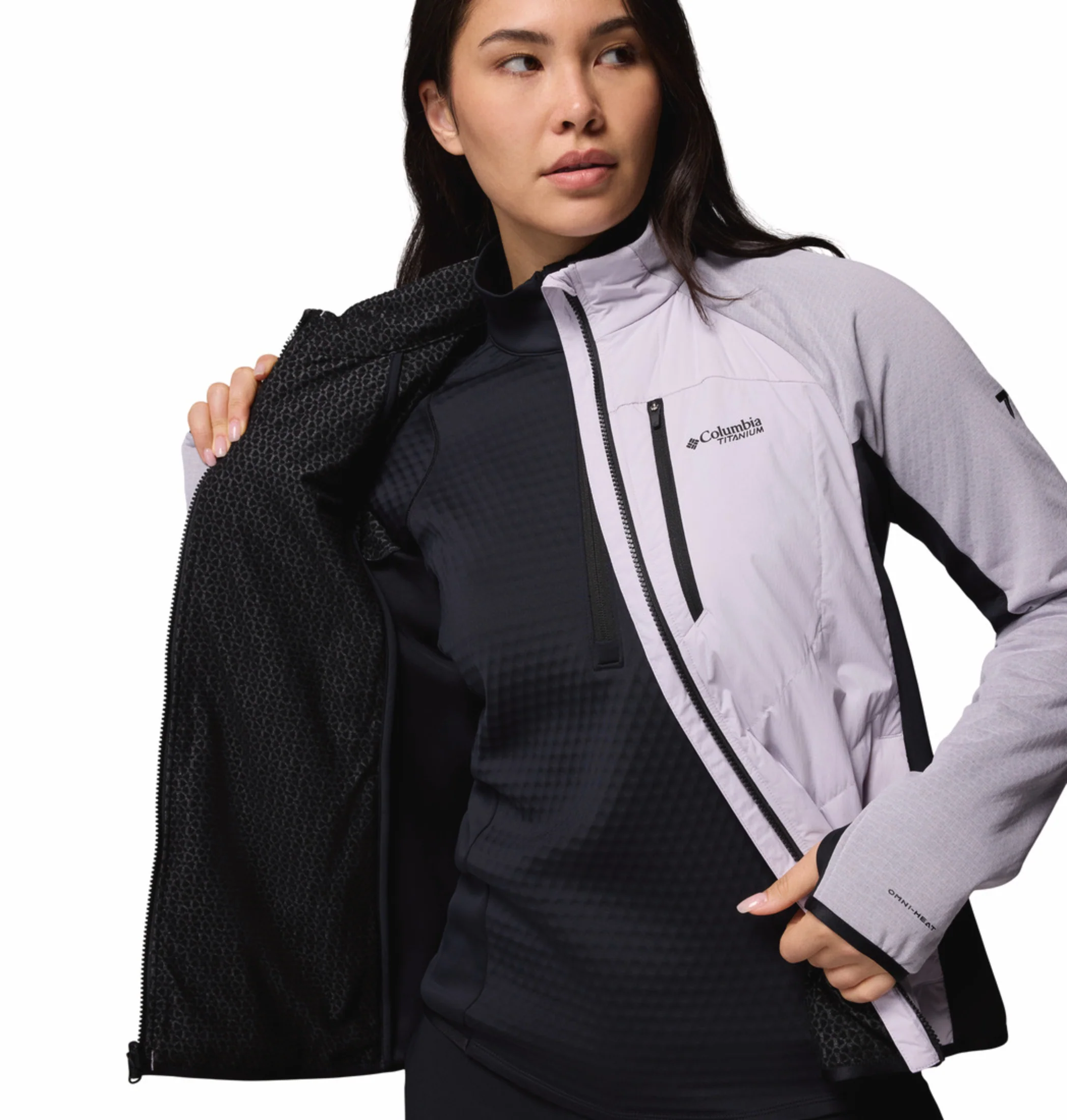 Columbia Women Purple OmniHeat Arctic Hybrid Fleece Jacket - Image 8