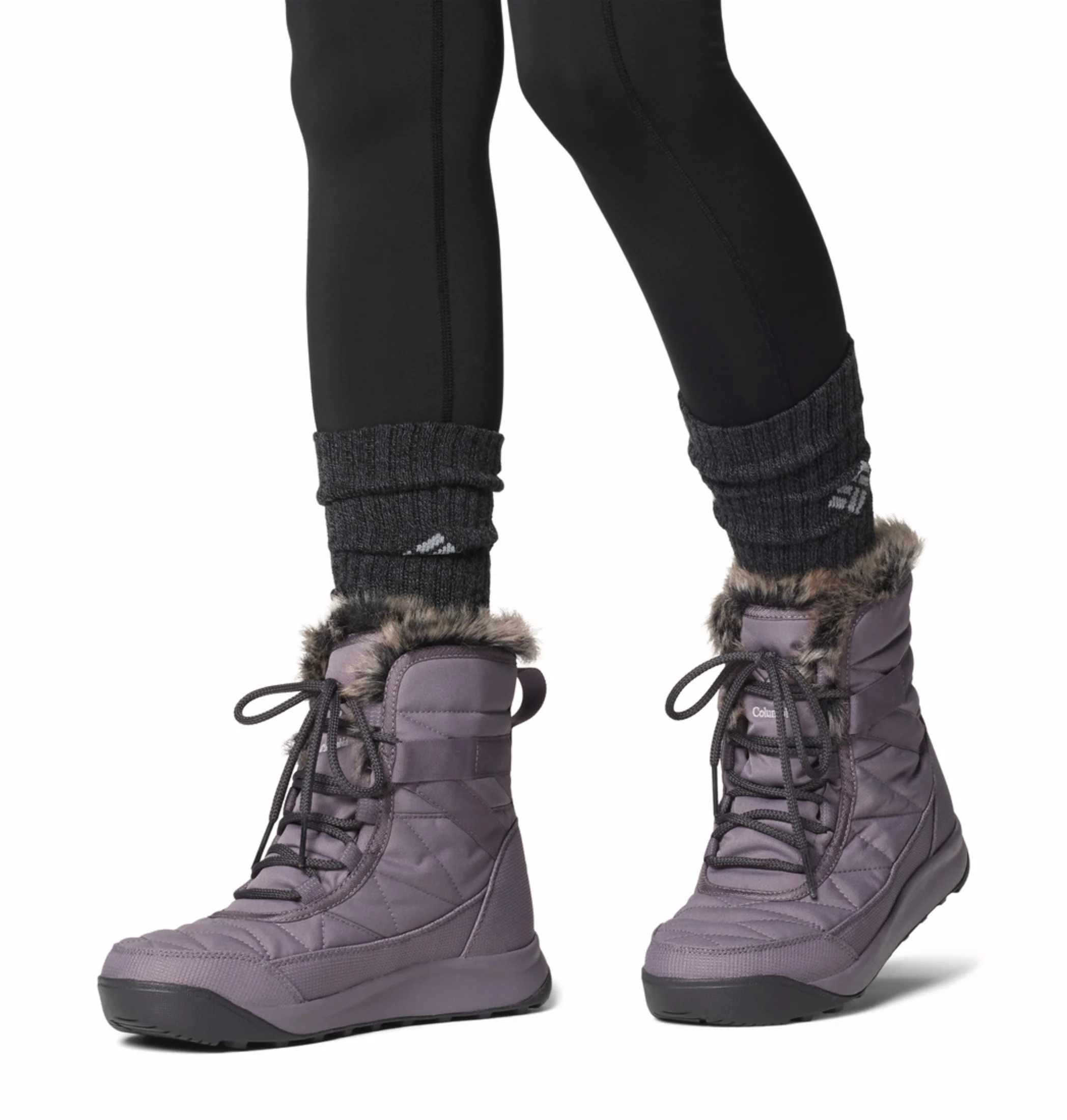 Columbia Women Purple OmniHeat Reflective Minx Shorty IV Waterproof Snow Sports Boots - Image 12