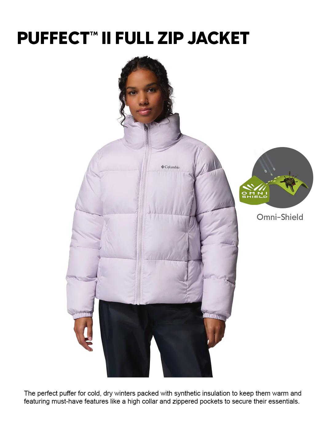 Columbia Women Purple OmniShield Puffect II Down Jacket - Image 2