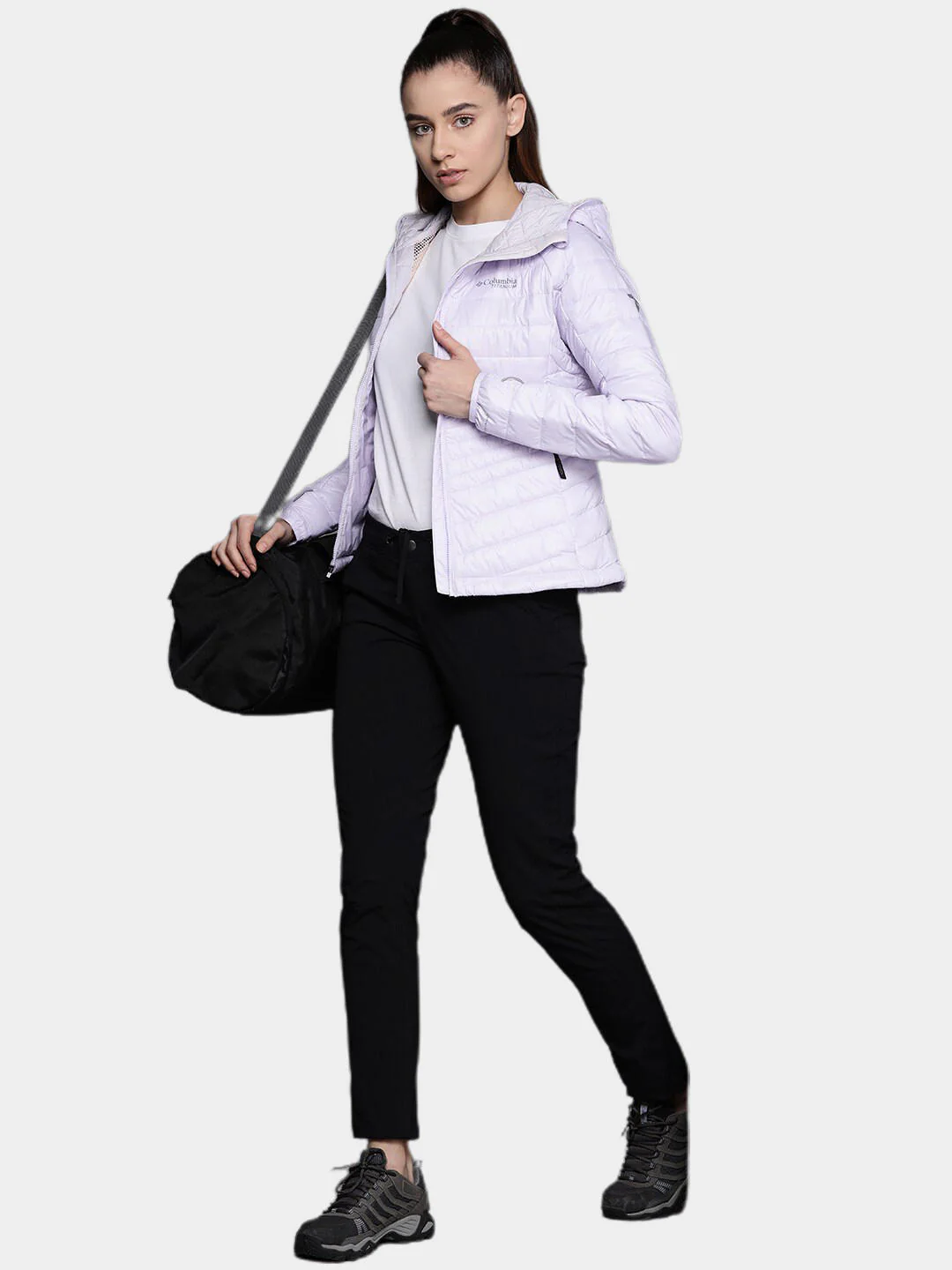 Columbia Women Purple Platinum Peak Hooded Jacket - Image 12