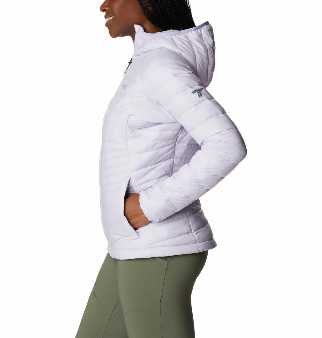 Columbia Women Purple Platinum Peak Hooded Jacket - Image 2