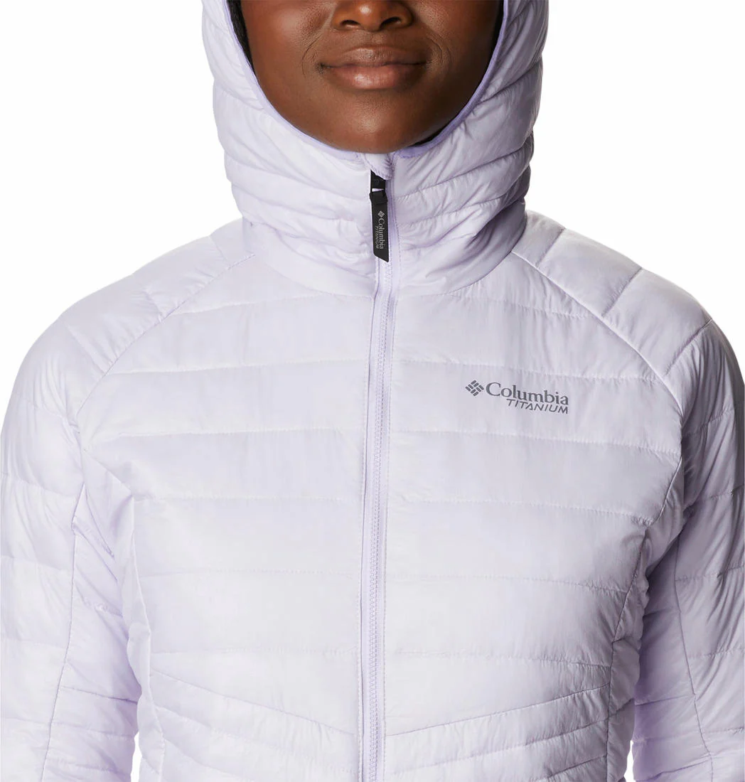 Columbia Women Purple Platinum Peak Hooded Jacket - Image 3