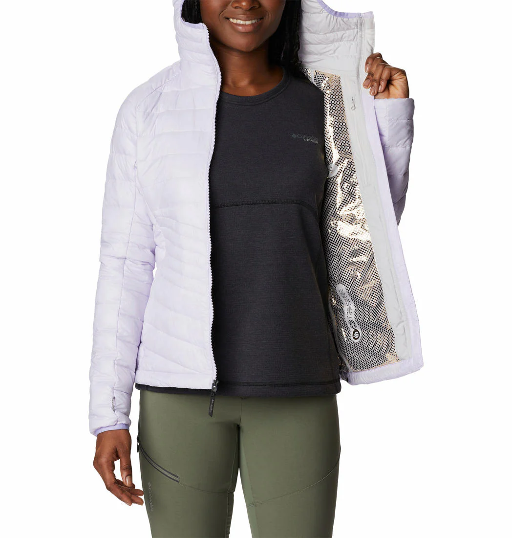 Columbia Women Purple Platinum Peak Hooded Jacket - Image 4