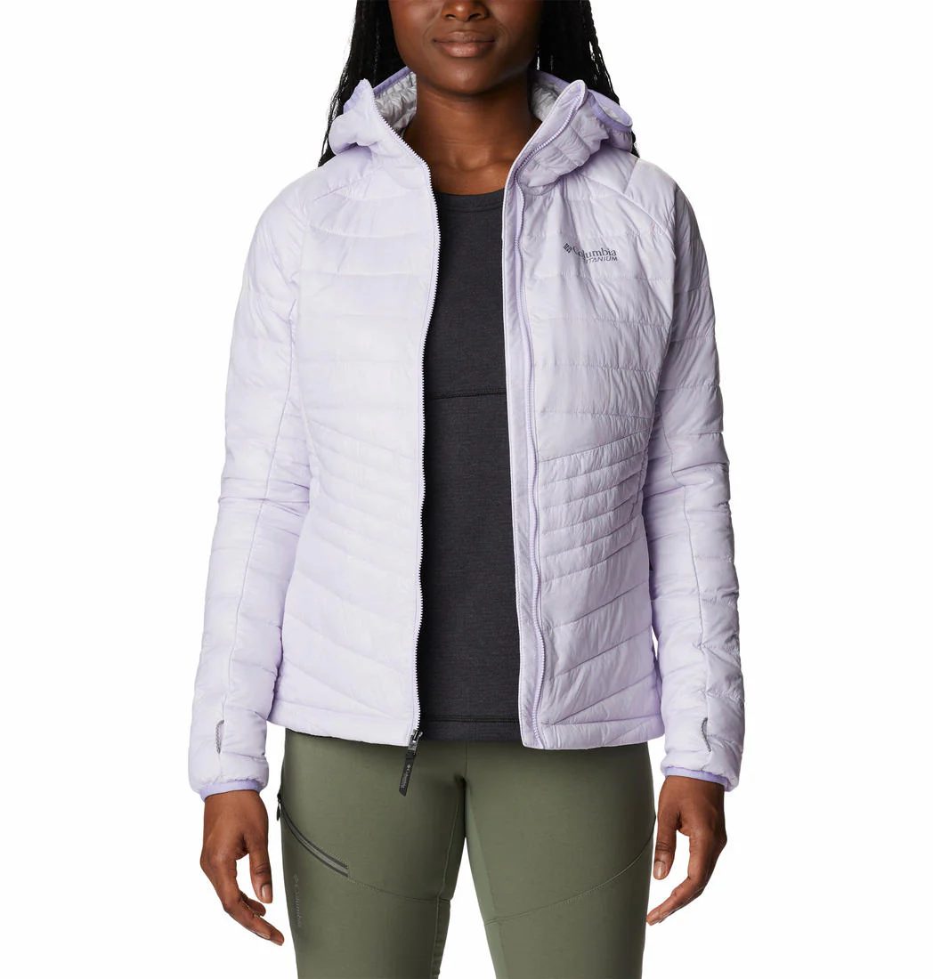 Columbia Women Purple Platinum Peak Hooded Jacket - Image 6