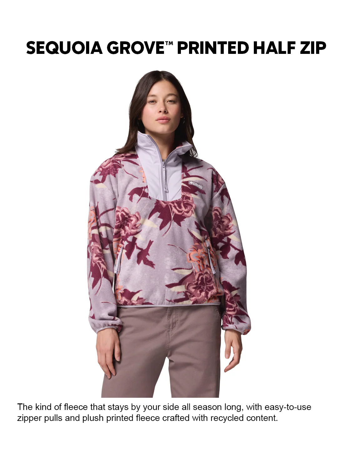 Columbia Women Purple Sequoia Grove Pullover - Image 2