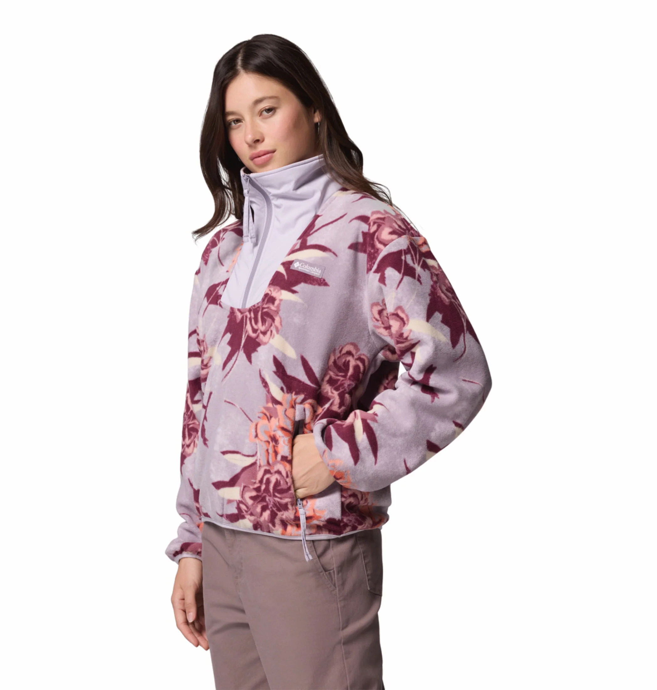 Columbia Women Purple Sequoia Grove Pullover - Image 5