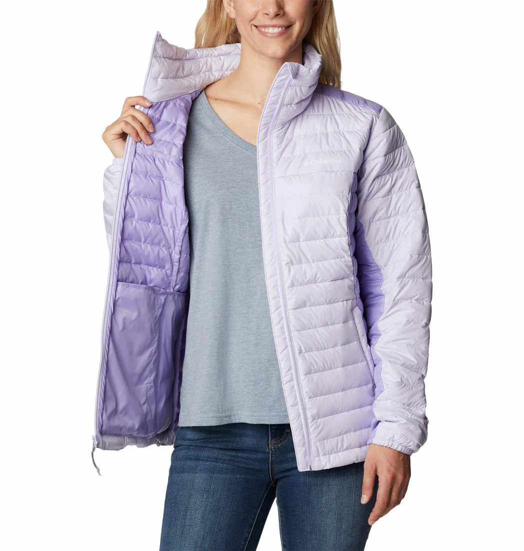 Columbia Women Purple Silver Falls Full Zip Jacket - Image 4