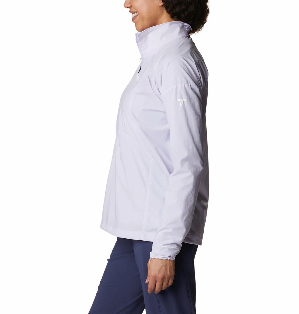 Columbia Women Purple W Titan Pass Lightweight 1/2 Zip - Image 2