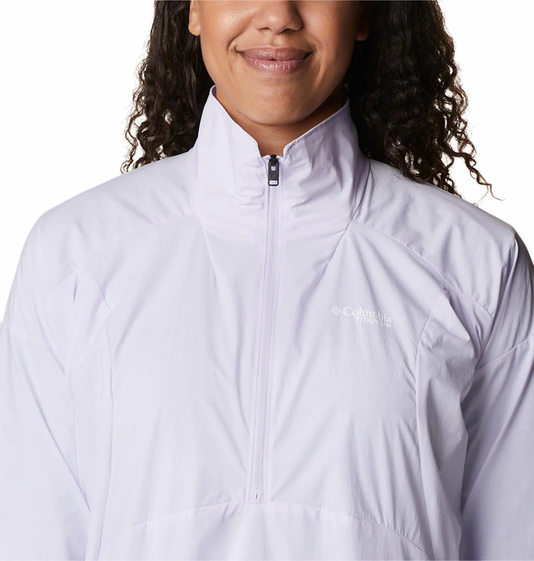 Columbia Women Purple W Titan Pass Lightweight 1/2 Zip - Image 4