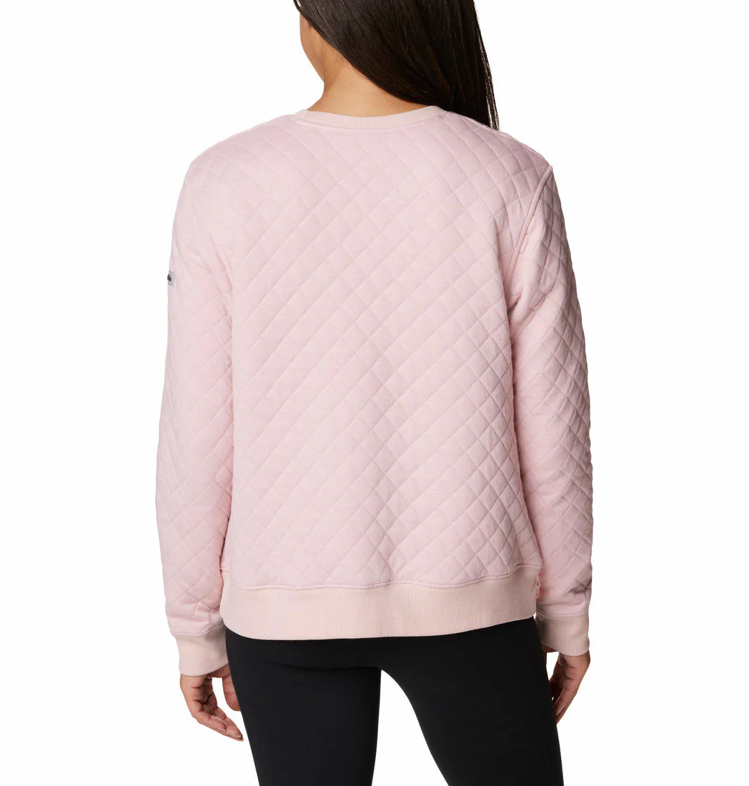 Columbia Women Pink Columbia Lodge Quilted Crew - Image 4