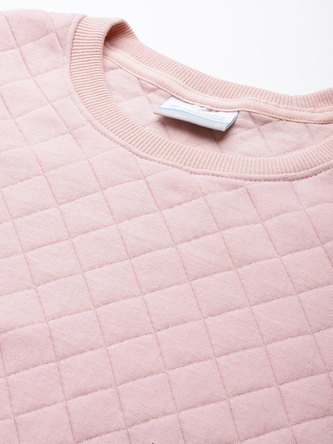 Columbia Women Pink Columbia Lodge Quilted Crew - Image 5