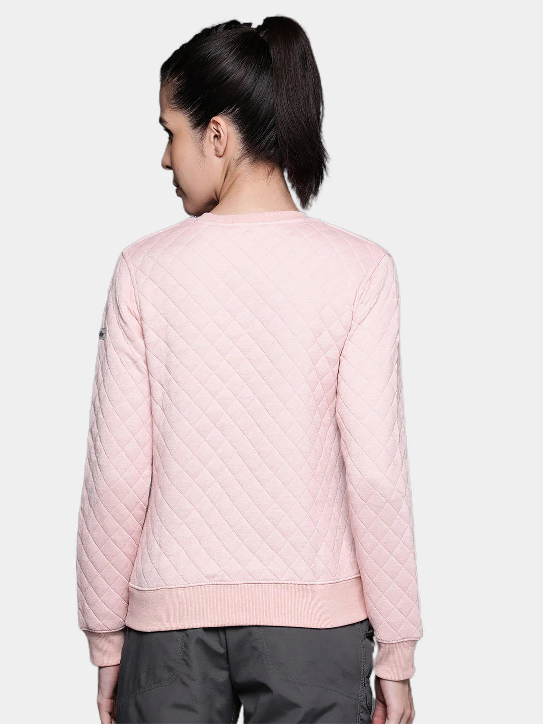 Columbia Women Pink Columbia Lodge Quilted Crew - Image 9