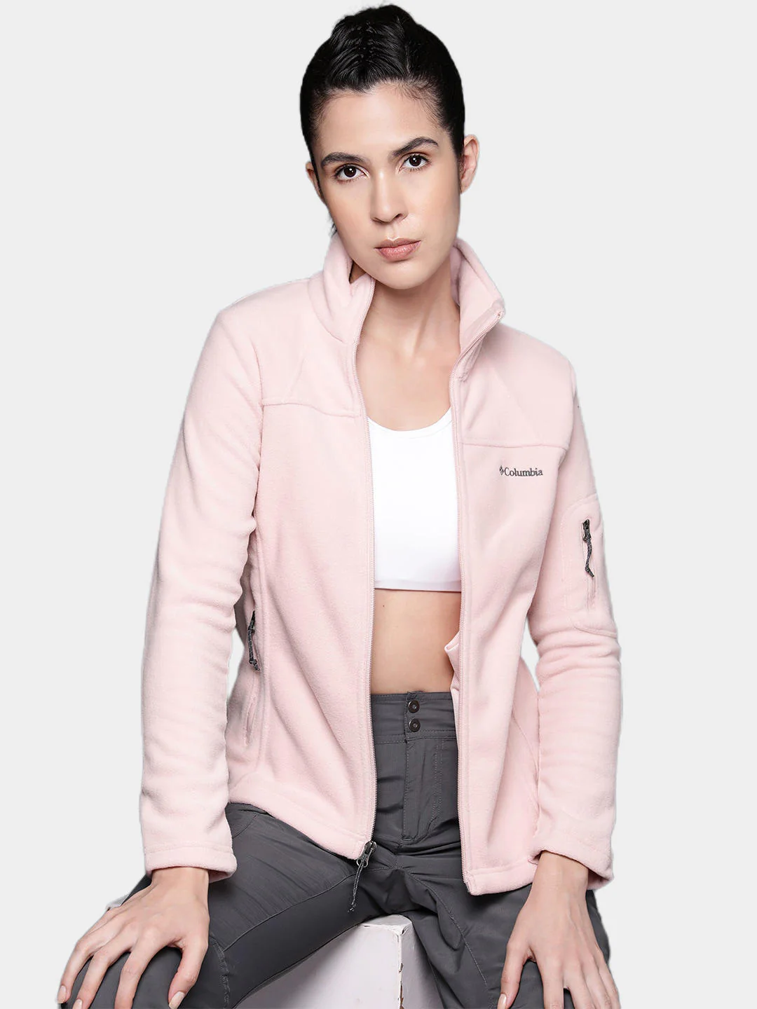 Columbia Women Pink Fast Trek II Jacket - Image 9