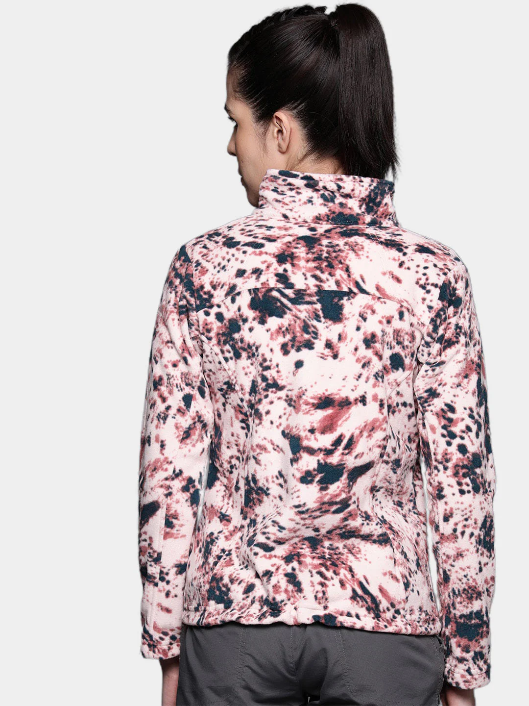 Columbia Women Pink Fast Trek Printed Jkt - Image 13