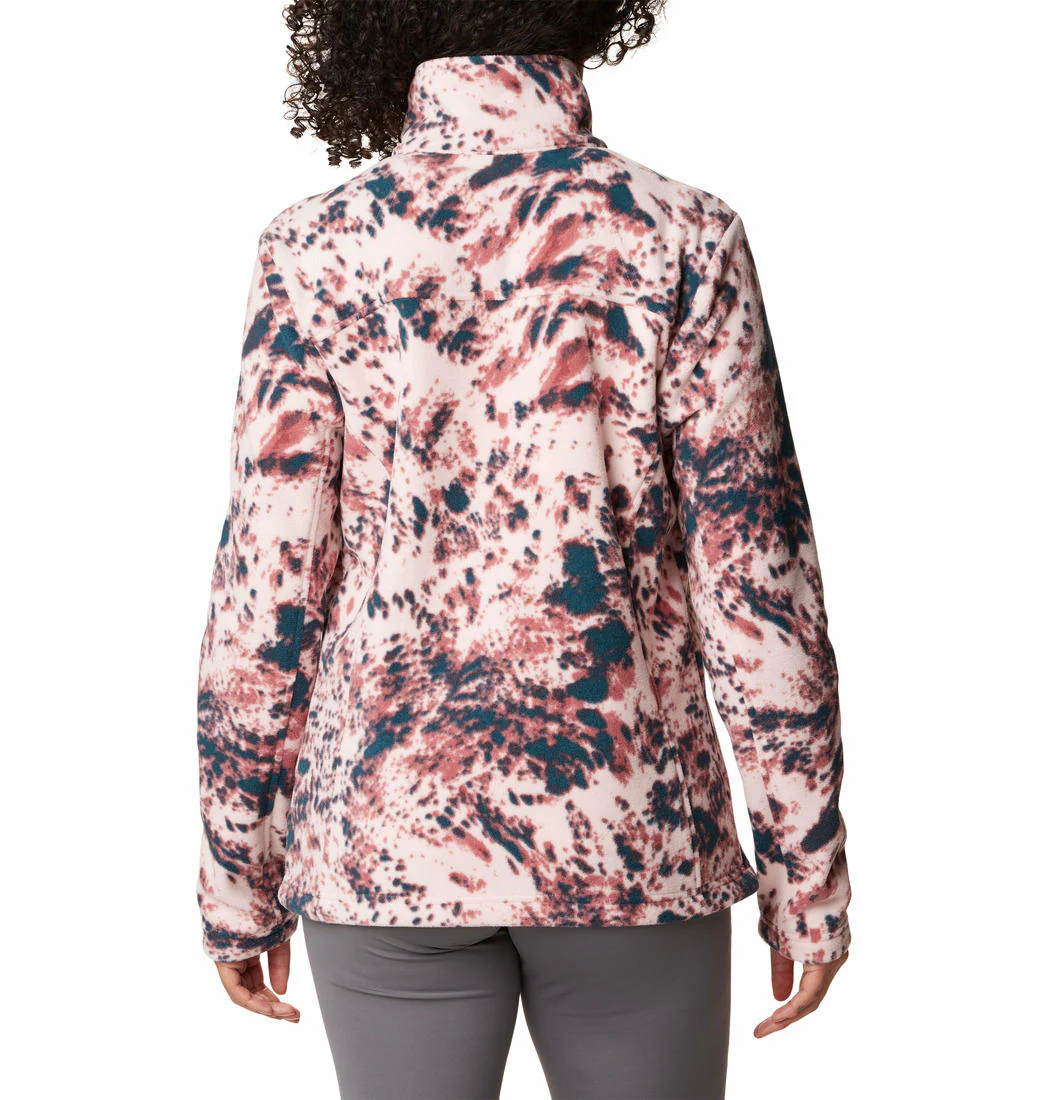 Columbia Women Pink Fast Trek Printed Jkt - Image 6