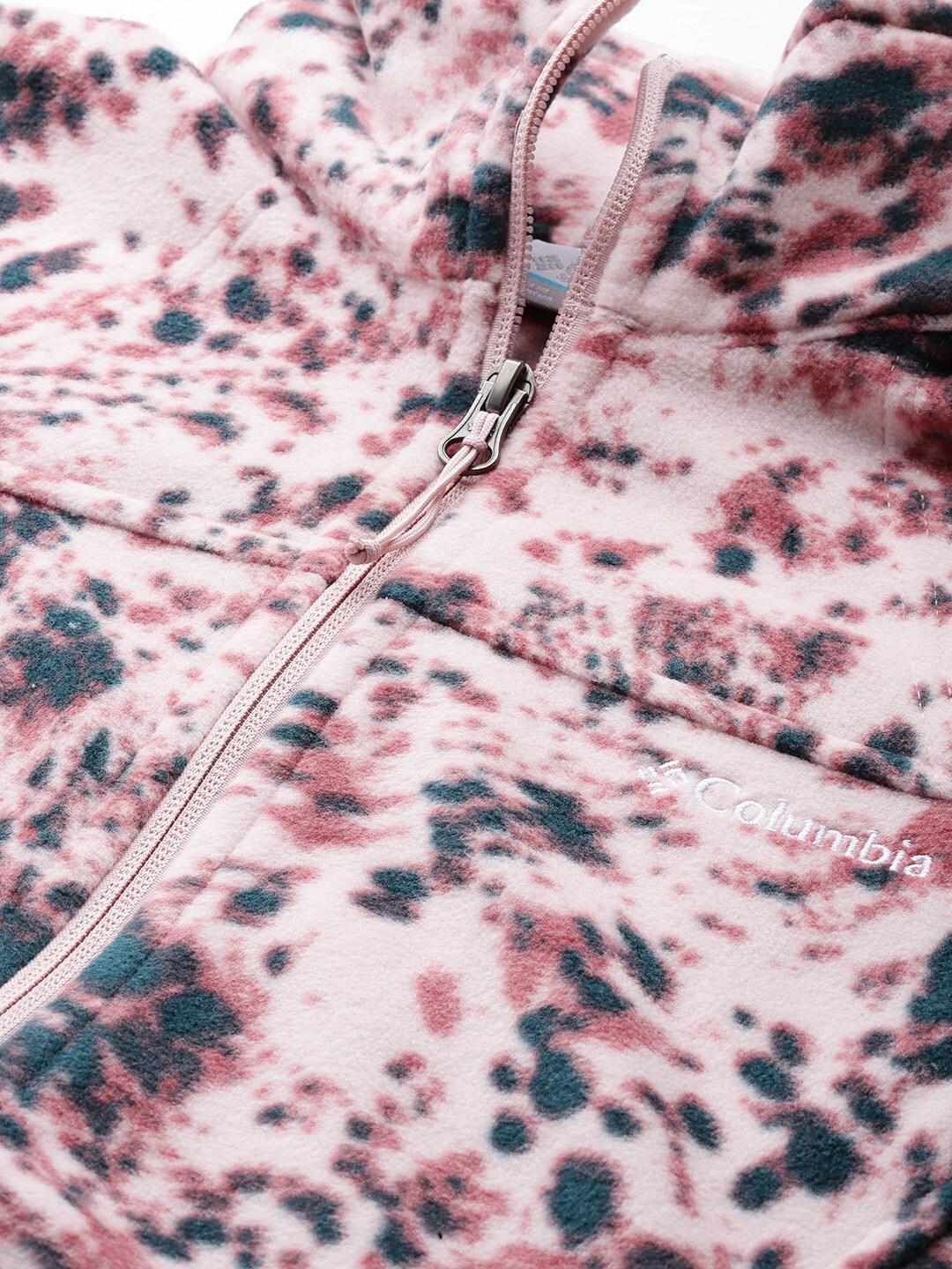 Columbia Women Pink Fast Trek Printed Jkt - Image 7