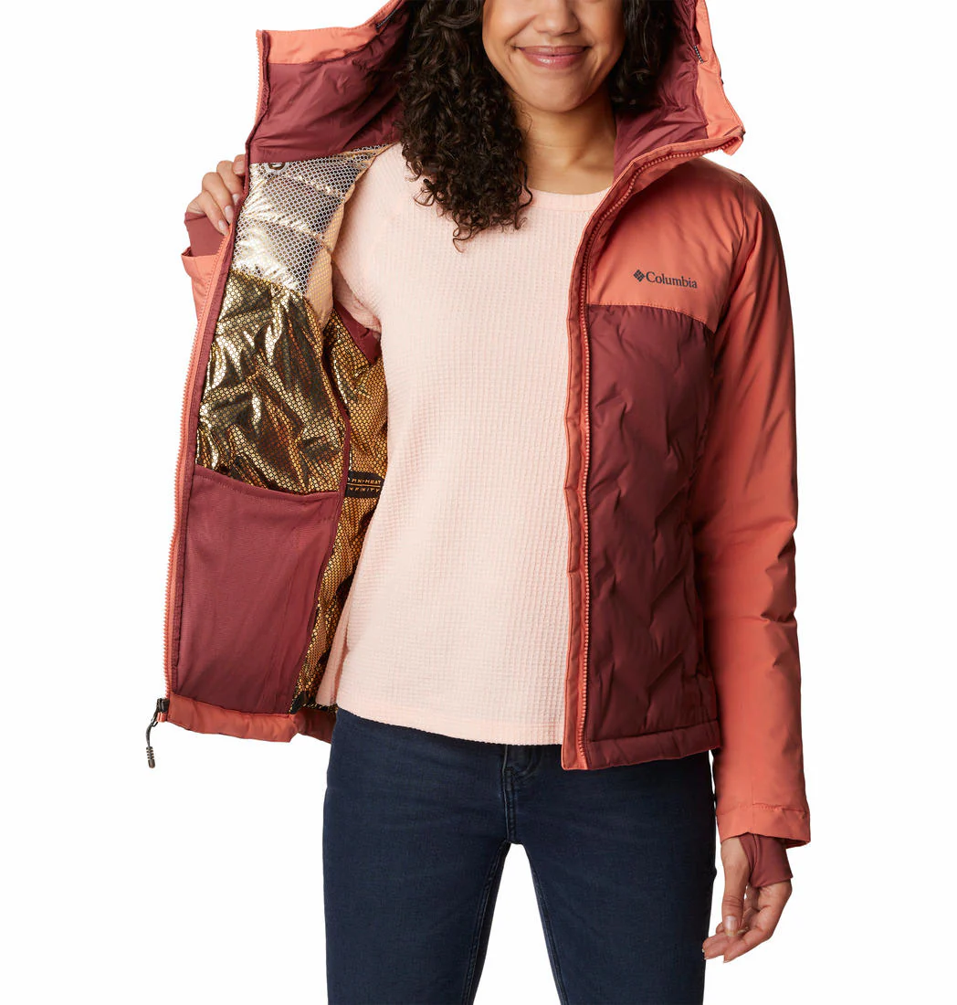 Columbia Women Pink Grand Trek II Down Jacket - Image 4